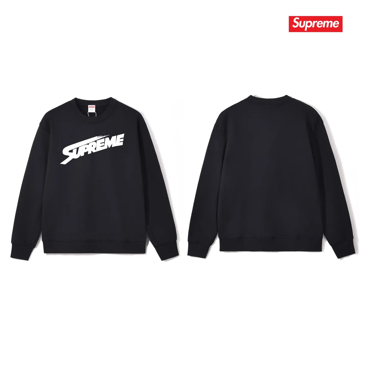 Style No. S1092 #terry p150💰 Velvet 160💰 Supreme FW23 WEEK7 MONT BLANC TEE letter printed round neck sweatshirt Made of 400g large terry (drop shoulder large version) fabric, soft texture and no pilling Imported environmentally friendly printing glue The pattern is bright and three-dimensional Quality 💥Same style for men and women The upper body is trendy Color: black white gray Size: S M L XL XXL
