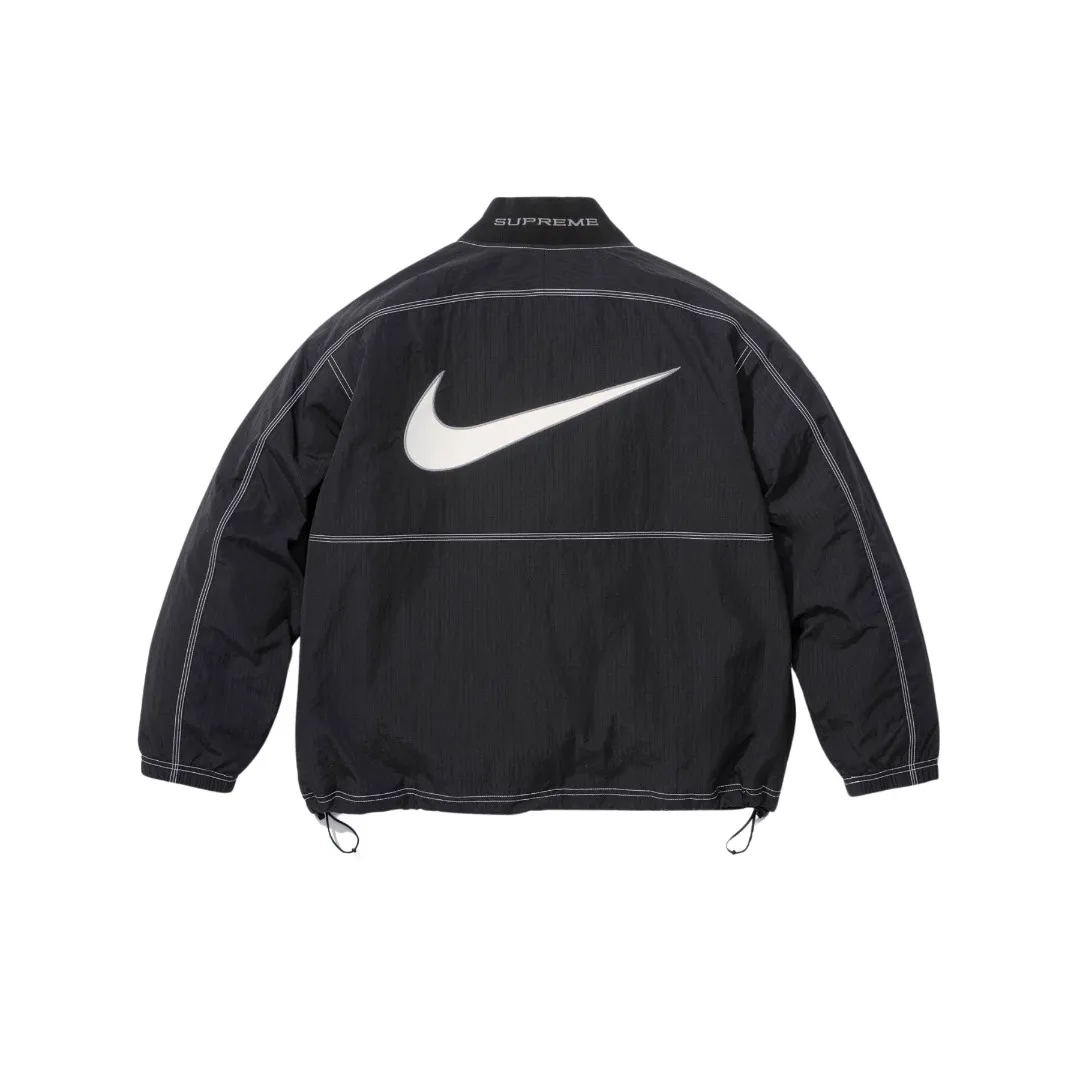 S626💰p600 top version Supreme 3. Sewing process: Twelve places of the whole garment are made of four-needle and six-thread boneless splicing technology. Processed by a senior foreign trade factory (ordinary factories cannot do it) 4. Customized ZP main label/wash water label/tag/zipper/packaging bag (equipped with an extra-large thickened handbag) Color: Black Gradient Size: S/M/L/XL