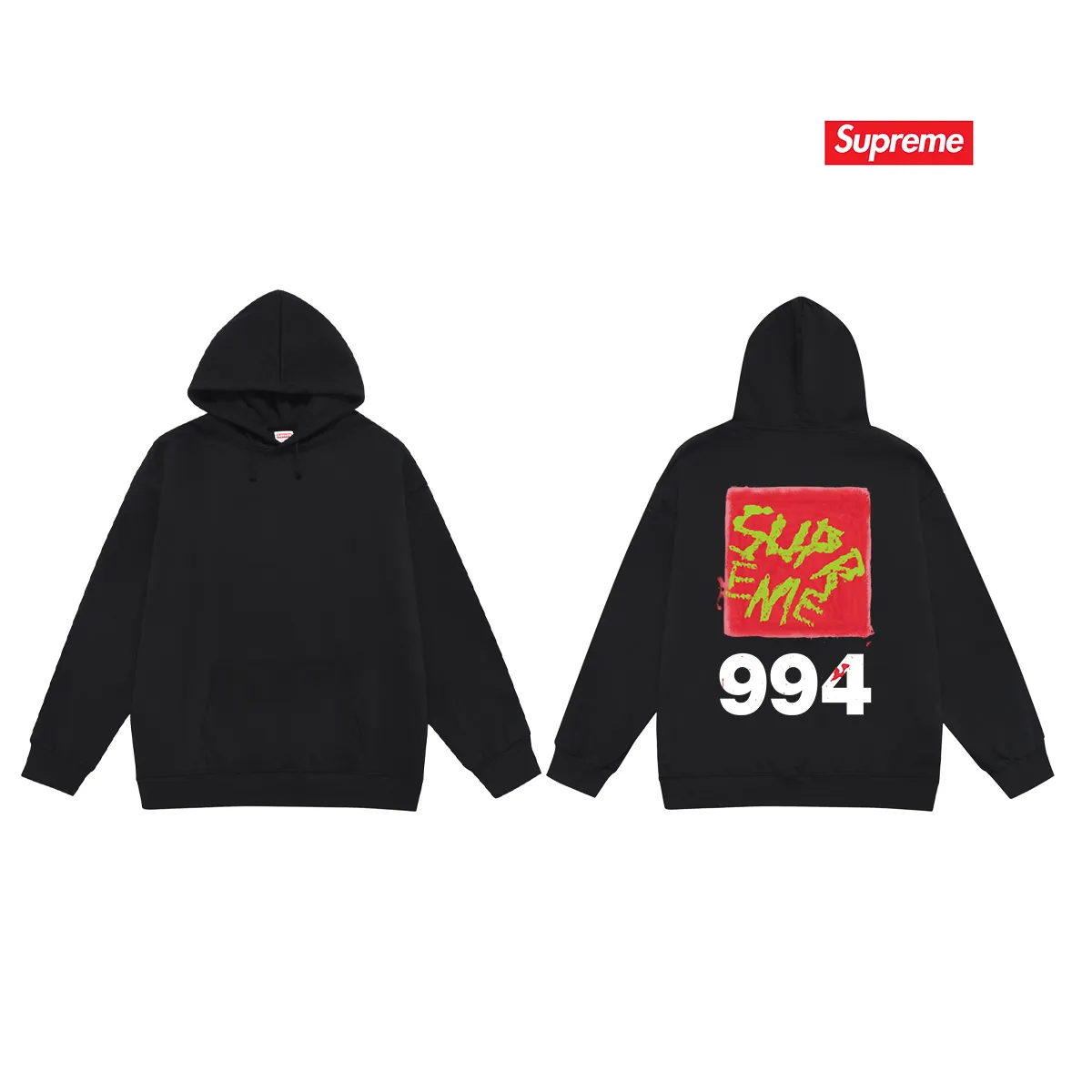 Style No. S2241 #terry P160💰 Velvet P170💰 Supreme SS24 Spring T-shirt series WEEK9 PAI NTTEE back printed hooded sweatshirt Made of 400g large terry 430g silver fox velvet (drop shoulder large version) fabric, soft texture and no pilling Imported environmentally friendly printing glue The pattern is bright and three-dimensional Quality 💥Same style for men and women The upper body is trendy Color: black White Gray Size: S M L XL XXL