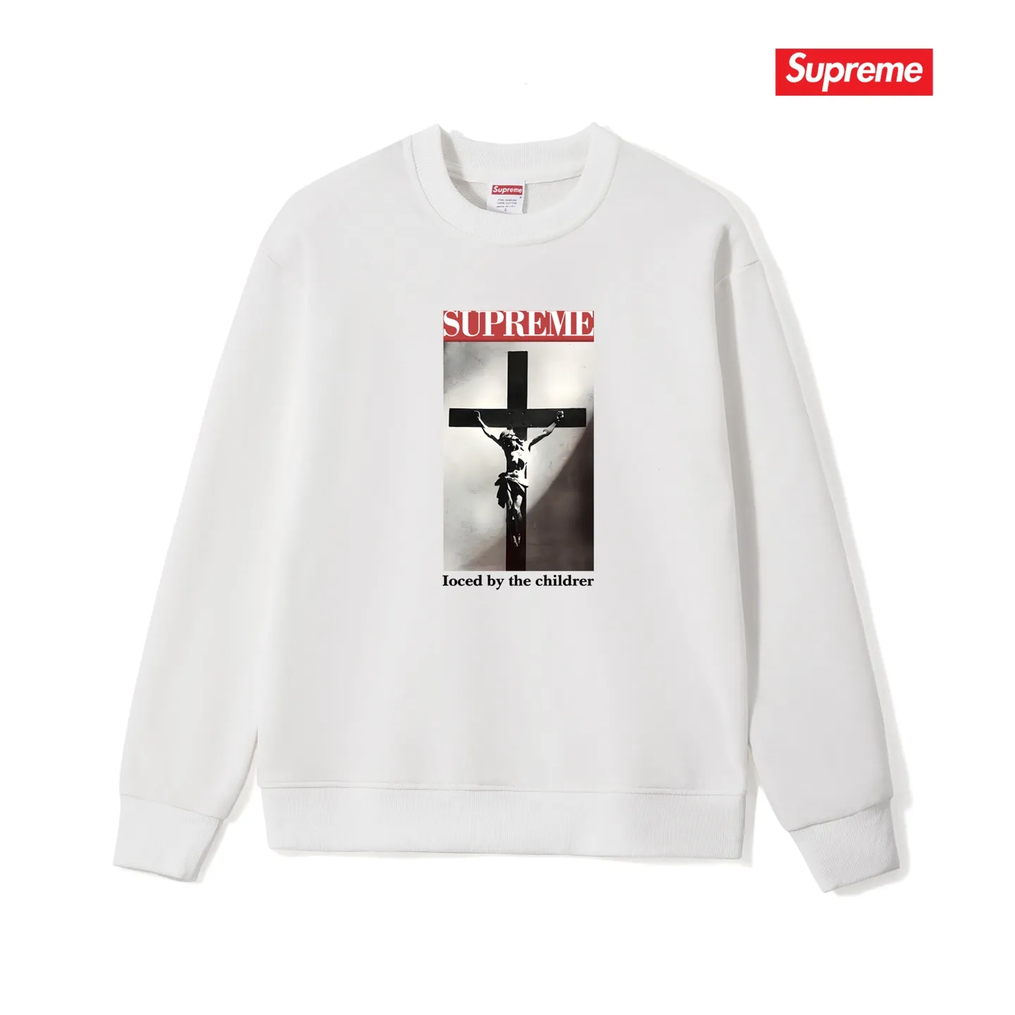 Style No. S1098 #terry p150💰 Velvet 160💰 Supreme SS20 Week 1 Loved By The Children Tee pattern round neck sweatshirt Made of 400 grams of large terry (drop shoulder large version) fabric, soft texture and no pilling Imported environmentally friendly printing glue The pattern is bright and three-dimensional Quality 💥Same style for men and women The upper body is trendy Color: black white gray Size: S M L XL XXL