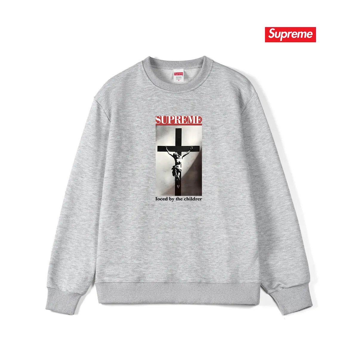 Style No. S1098 #terry p150💰 Velvet 160💰 Supreme SS20 Week 1 Loved By The Children Tee pattern round neck sweatshirt Made of 400 grams of large terry (drop shoulder large version) fabric, soft texture and no pilling Imported environmentally friendly printing glue The pattern is bright and three-dimensional Quality 💥Same style for men and women The upper body is trendy Color: black white gray Size: S M L XL XXL
