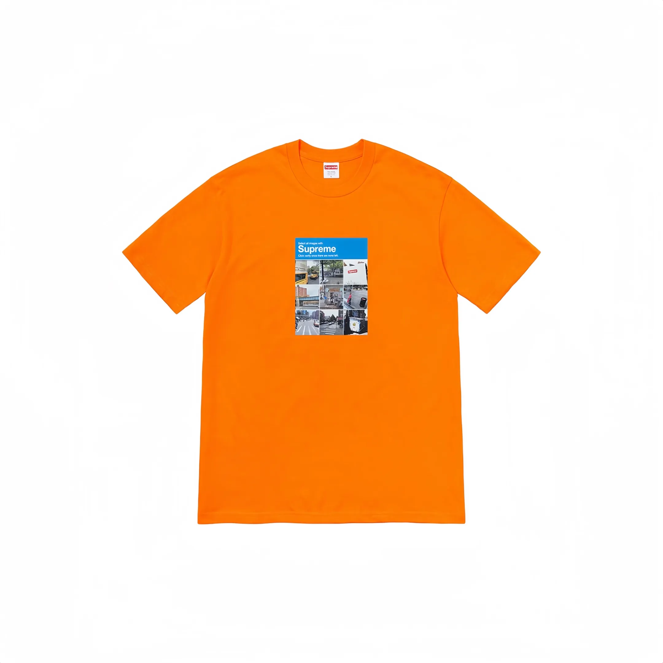 #S06 P110💰 Supreme FW20 Week 1 Verify Tee Logo Google verified printed round neck short-sleeved T-shirt. The same style for men and women is made of 260g combed cotton double yarn. From fabrics to accessories, all three standards are complete and follow ZP. Imported Matsui company's slurry printing will never crack. The whole piece is made of three-needle five-thread technology. The neckline-shoulder seam-sleeve seam is double-lined, which looks more three-dimensional and textured.) The same process as the original version, classic version Feel free to compare zp. The whole piece adopts three-needle five-thread craftsmanship (neckline-shoulder seam-sleeve seam double thread, which looks more three-dimensional and textured). It has the same craftsmanship as the original original, classic version. Color: Black Orange Purple Red White Gray Size: S M L XL XXL