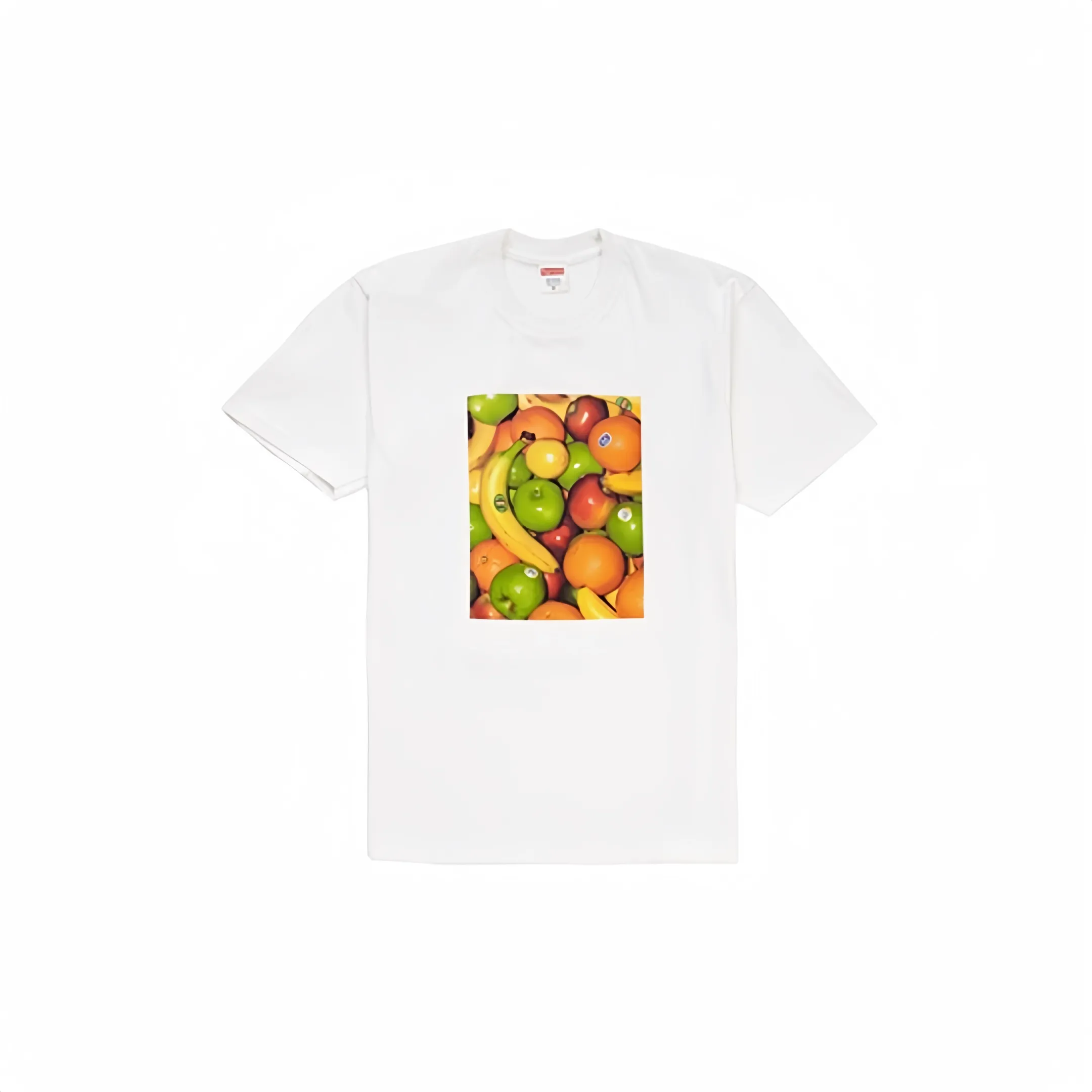 #S32 P110💰 Supreme SS19 Fruit Tee Navy fruit printed short-sleeved T-shirt. Made of 260g combed cotton double yarn for both men and women. From fabric to accessories, all three standards are complete and follow ZP. The slurry printing imported from Matsui Company will never crack. The whole piece is made of three-needle five-thread technology. The neckline-shoulder seam-sleeve seam is double-lined, making it look more three-dimensional and textured.) It has the same craftsmanship as the original version, and has a classic version. Feel free to compare zp. The whole piece adopts three-needle five-thread craftsmanship (neckline-shoulder seam-sleeve seam double thread, which looks more three-dimensional and textured). It has the same craftsmanship as the genuine original, classic version. Color: black, white, navy blue, red and gray. Size: S M L XL XXL