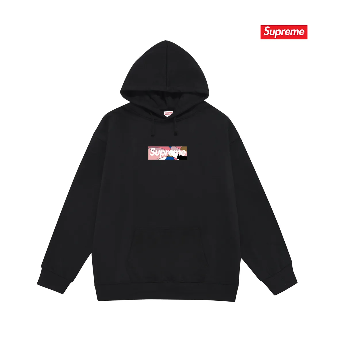 Style number S2074 #terry P160💰 Velvet P170💰 Supreme Week 16 x Emilio Pucci joint model Box Logo Tee Logo printed hooded sweatshirt Made of 400g large terry 430g silver fox velvet (drop shoulder large version) fabric, soft texture and no pilling, imported environmentally friendly printing glue, bright and three-dimensional pattern, quality 💥Same style for men and women, the upper body is trendy Color: Black White Gray Size: S M L XL XXL