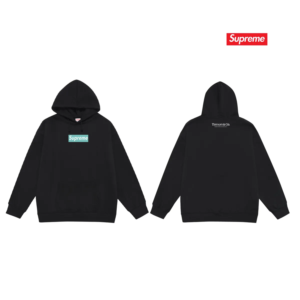 Style No. S2153 #terry P160💰 Velvet P170💰 supreme FW23 Box co-branded hooded sweatshirt Made of 400g large terry 430g silver fox velvet (drop shoulder large version) fabric, soft texture and no pilling Imported environmentally friendly printing glue The pattern is bright and three-dimensional Quality 💥Same style for men and women The upper body is trendy Color: black white gray Size: S M L XL XXL