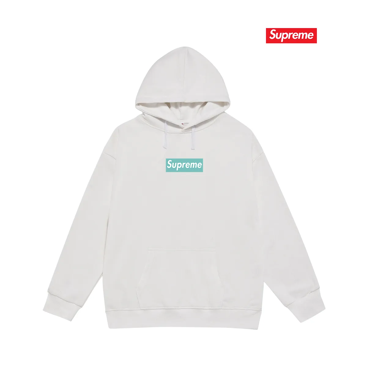 Style No. S2153 #terry P160💰 Velvet P170💰 supreme FW23 Box co-branded hooded sweatshirt Made of 400g large terry 430g silver fox velvet (drop shoulder large version) fabric, soft texture and no pilling Imported environmentally friendly printing glue The pattern is bright and three-dimensional Quality 💥Same style for men and women The upper body is trendy Color: black white gray Size: S M L XL XXL