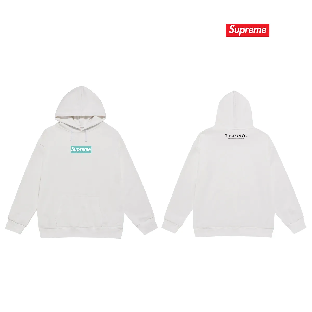 Style No. S2153 #terry P160💰 Velvet P170💰 supreme FW23 Box co-branded hooded sweatshirt Made of 400g large terry 430g silver fox velvet (drop shoulder large version) fabric, soft texture and no pilling Imported environmentally friendly printing glue The pattern is bright and three-dimensional Quality 💥Same style for men and women The upper body is trendy Color: black white gray Size: S M L XL XXL