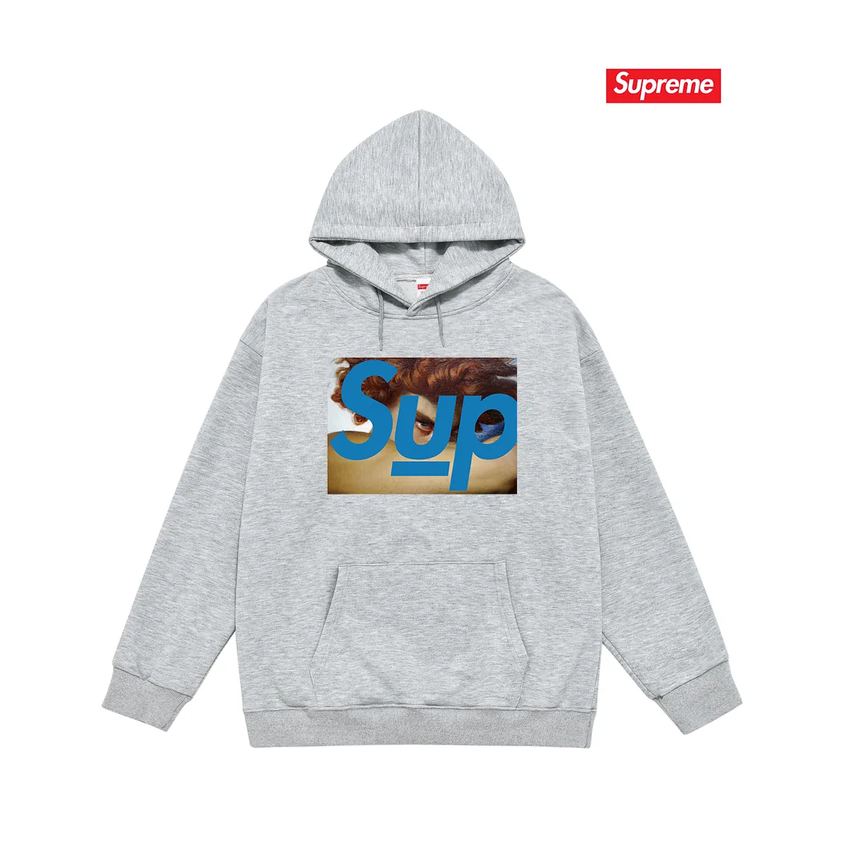 Style No. S2103 #terry P160💰 Velvet P170💰 Supreme SS23 Undercover Face co-branded human face hooded sweatshirt Made of 400g large terry 430g silver fox velvet (drop shoulder large version) fabric, soft texture and no pilling Imported environmentally friendly printing glue The pattern is bright and three-dimensional Quality 💥Same style for men and women The upper body is trendy Color: black white gray Size: S M L XL XXL