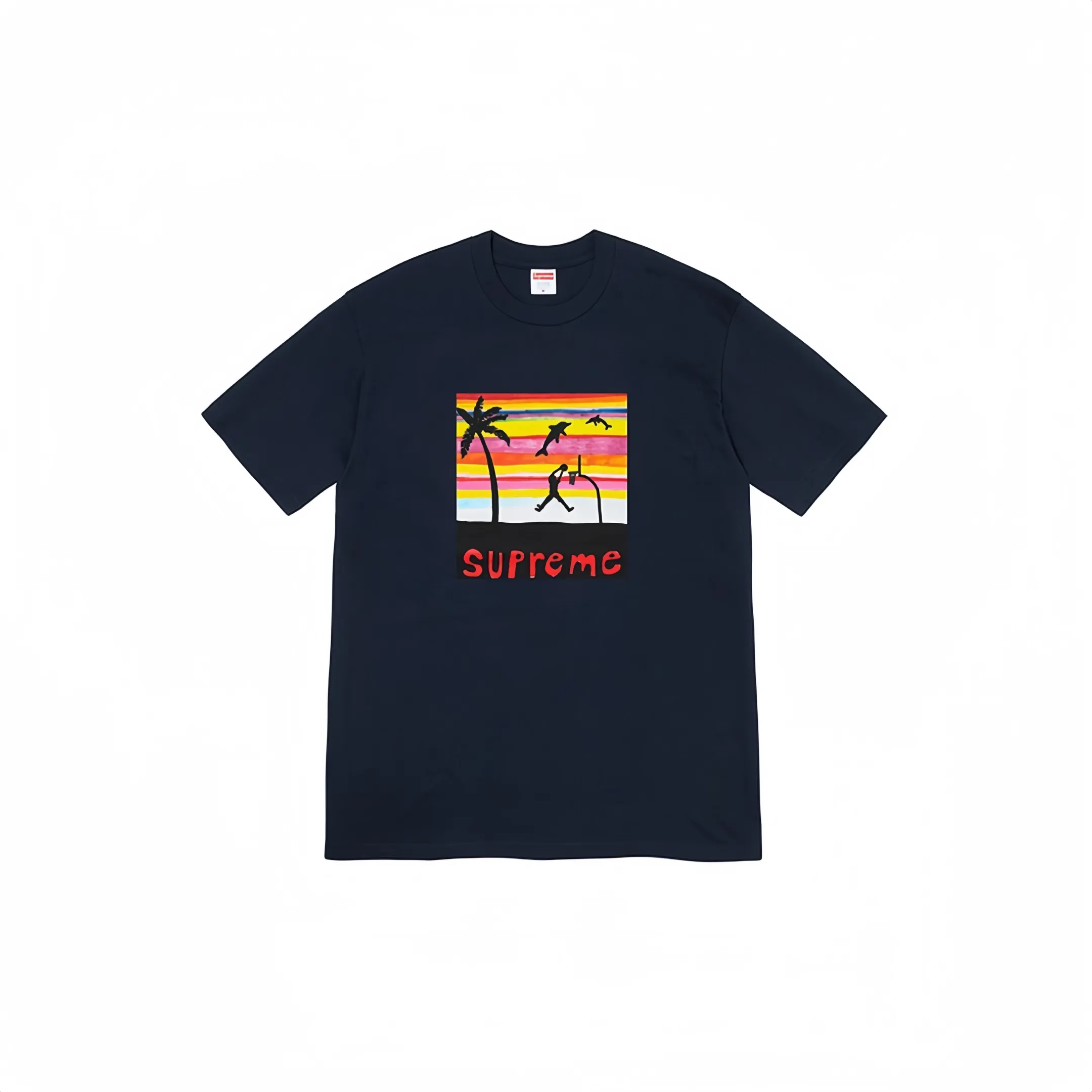 #S58 P110💰 Supreme SS21 Spiral Tee Short-sleeved T-shirt with spiral letters. Same style for men and women. Same style for men and women. Loose fit. Made of 260g combed cotton double yarn. From fabric to accessories, all three standards are complete and follow ZP. Imported Matsui company's slurry printing will never crack. The whole piece adopts three-needle five-thread technology. The neckline-shoulder seam-sleeve seam is double-lined, which looks more three-dimensional and textured. The same process as the original version, classic version. Feel free to compare zp. The whole piece adopts three-needle five-thread craftsmanship (neckline-shoulder seam-sleeve seam double thread, which looks more three-dimensional and textured). It has the same craftsmanship as the original original, classic version. Color: black, white, red, gray, navy. Size: S M L XL XXL