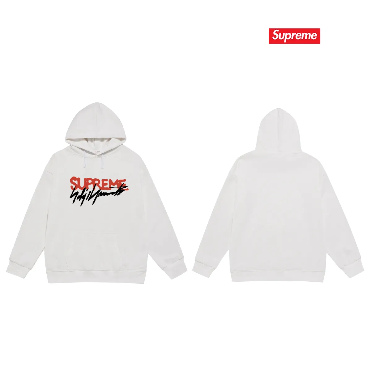 Style No. S2061 #terry P160💰 Velvet P170💰 SupremeWeek 4 Supreme x Yohji Yamamoto Yohji Yamamoto joint model Designer signature Logo graffiti font hooded sweatshirt Made of 400g large terry 430g silver fox velvet (off-shoulder large version) fabric Soft texture without pilling Imported environmentally friendly printing glue Bright three-dimensional pattern Quality 💥Same style for men and women The upper body is fashionable Color: black white gray Size: S M L XL XXL