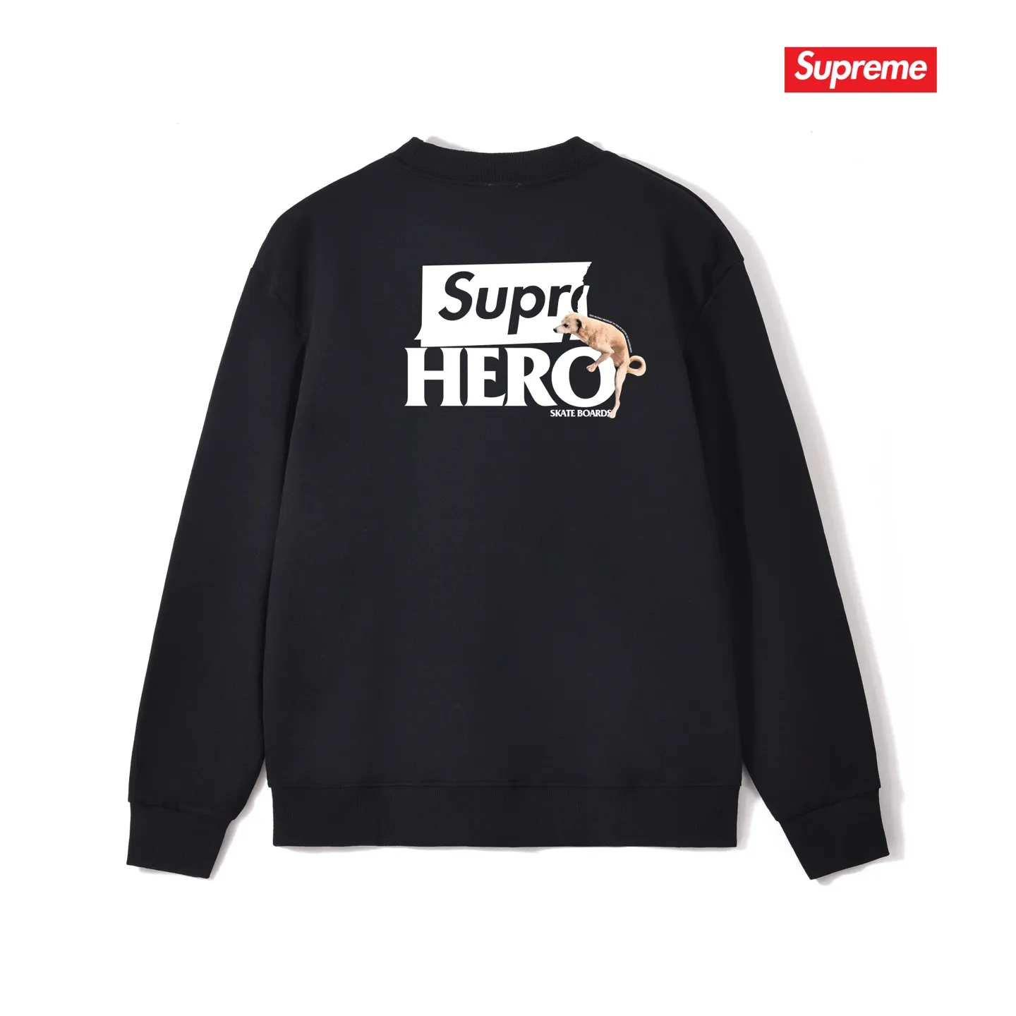 Style No. S1018 #terryp150💰 Plush 160💰 Supreme ANTIHERO joint series SS22 Week 17 Antihero Dog Tee Dog letter logo printed round neck sweatshirt Made of 400g large terry (drop shoulder large version) fabric, soft texture and no pilling Imported environmentally friendly printing glue The pattern is bright and three-dimensional Quality 💥Same style for men and women The upper body is trendy Color: black white gray Size: S M L XL XXL