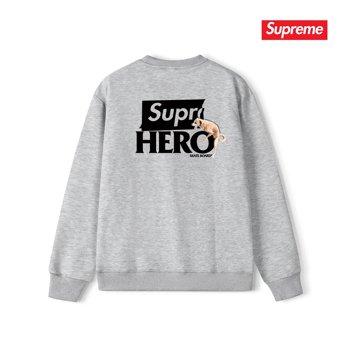 Style No. S1018 #terryp150💰 Plush 160💰 Supreme ANTIHERO joint series SS22 Week 17 Antihero Dog Tee Dog letter logo printed round neck sweatshirt Made of 400g large terry (drop shoulder large version) fabric, soft texture and no pilling Imported environmentally friendly printing glue The pattern is bright and three-dimensional Quality 💥Same style for men and women The upper body is trendy Color: black white gray Size: S M L XL XXL