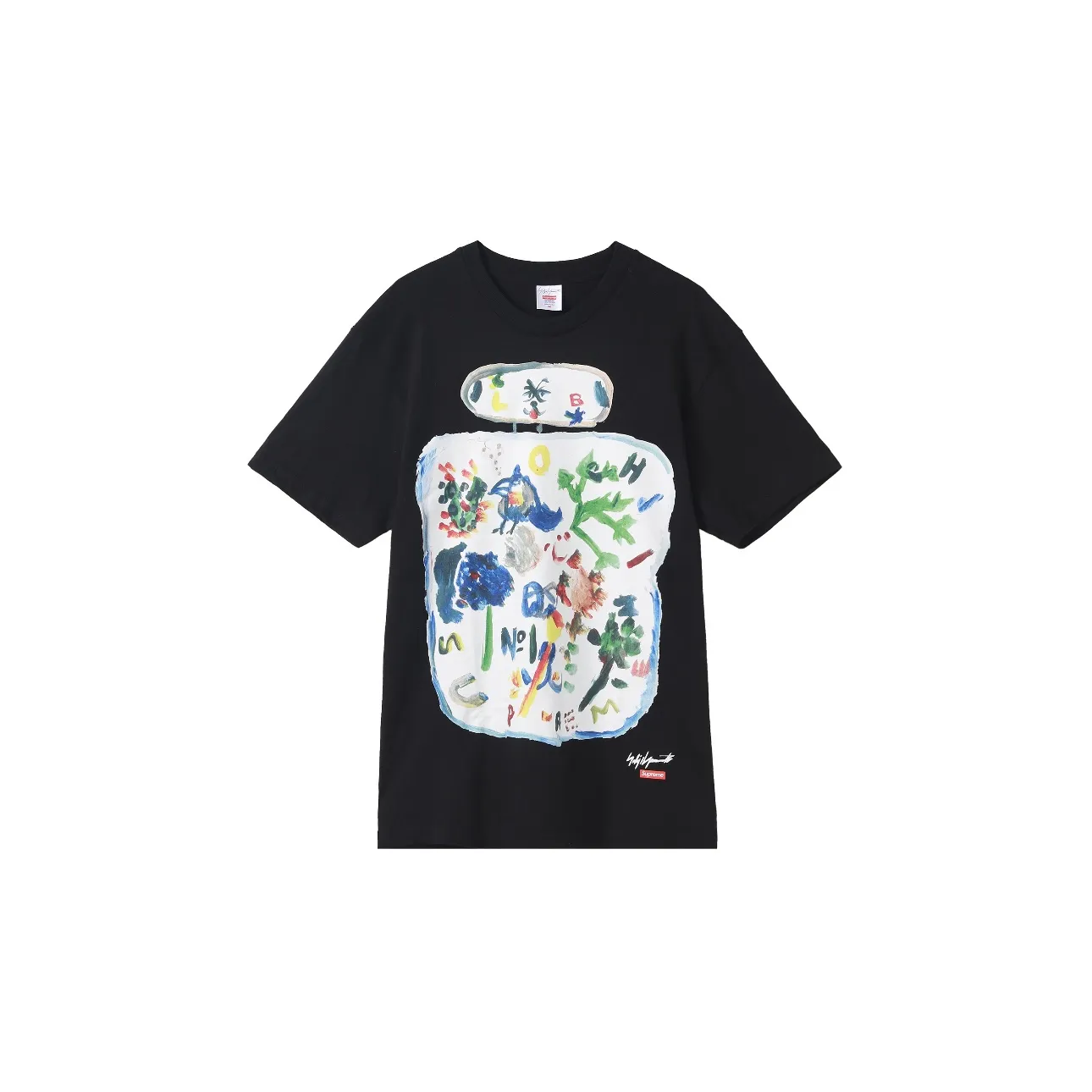 #S43 P110💰 Supreme x yohji yamamoto Yohji Yamamoto FW22 Week 4 Paint tee joint model Cartoon printed round neck pullover round neck fitted straight short-sleeved T-shirt Unisex couple style uses 260g combed cotton double yarn From fabrics to accessories, all three standards are complete and ZP imported Matsui company's slurry printing will never crack The whole piece is made with three-needle five-thread technology. The neckline-shoulder seam-sleeve seam is double-lined, which looks more three-dimensional and textured. The craftsmanship is the same as that of the authentic original version. It has a classic version. Feel free to compare zp. The whole piece is made of three-needle five-thread craft. The neckline-shoulder seam-sleeve seam is double-threaded, which looks more three-dimensional and textured. The craftsmanship is the same as that of the authentic original version. The classic version. Color: Black White Size: S M L XL XXL