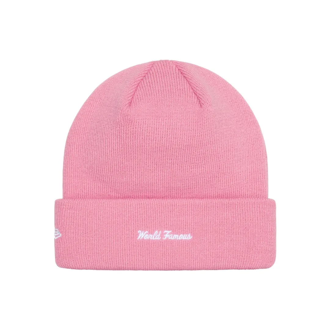🅿️130 M01 original order Supreme x New Era 24FW Box Logo Beanie basic embroidery cold hat black khaki sapphire blue gray pink