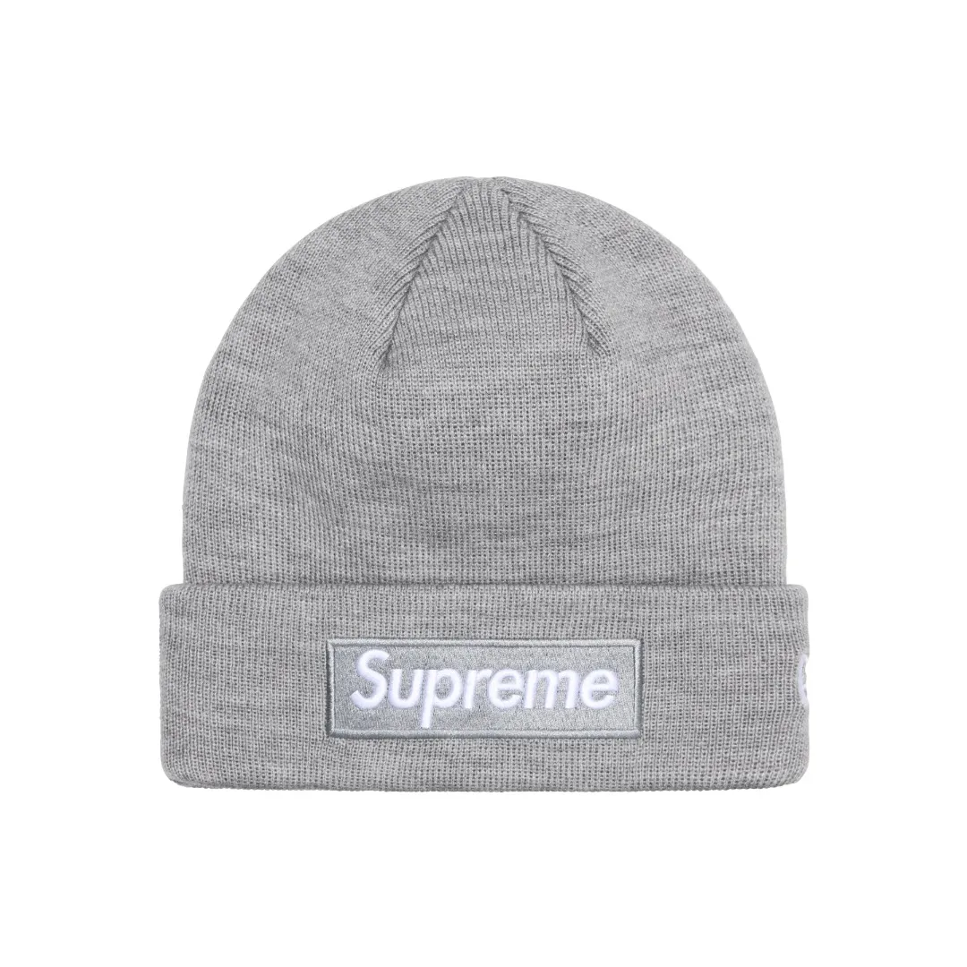 🅿️130 M01 original order Supreme x New Era 24FW Box Logo Beanie basic embroidery cold hat black khaki sapphire blue gray pink