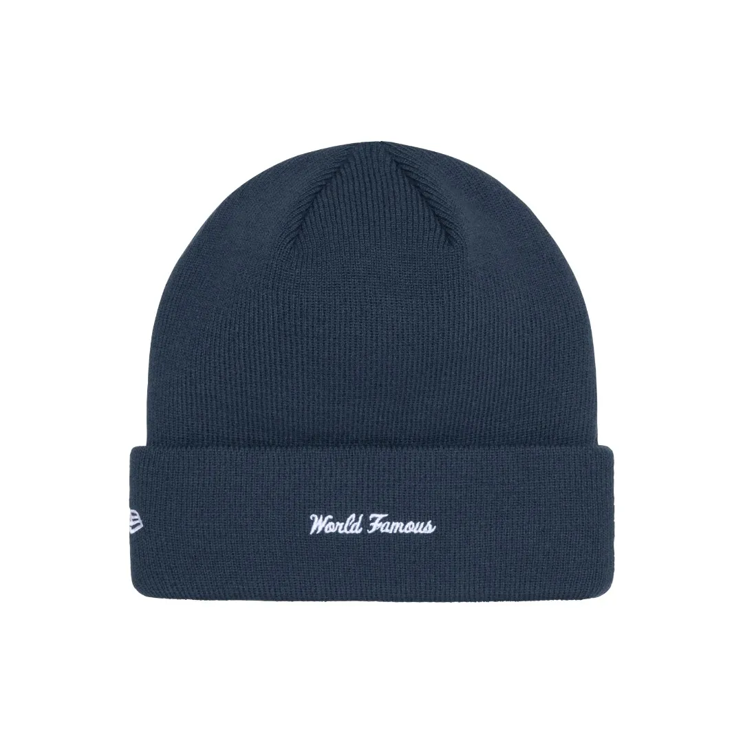 🅿️130 M01 original order Supreme x New Era 24FW Box Logo Beanie basic embroidery cold hat black khaki sapphire blue gray pink