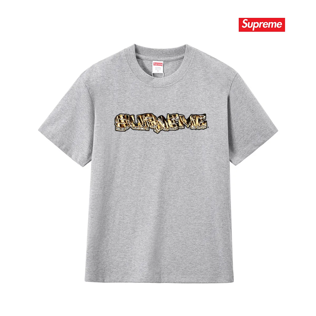 S239 P110💰 Supreme Week 18 Diamond Tee Diamond Logo printed round neck short-sleeved American trendy T-shirt. Same style for men and women. Loose fit. Made of 260g combed cotton double yarn. All three standards are complete from fabric to accessories. ZP. Imported Matsui company's slurry printing will never crack. The whole piece adopts three-needle five-thread technology. The neckline-shoulder seam-sleeve seam is double-lined, which looks more three-dimensional and textured.) The same process as the original version, classic version Feel free to compare zp. The whole piece adopts three-needle five-thread craftsmanship (neckline-shoulder seam-sleeve seam double thread, which looks more three-dimensional and textured). It has the same craftsmanship as the original original, classic version. Color: black, white, light gray, pink, navy. Size: S M L XL XXL