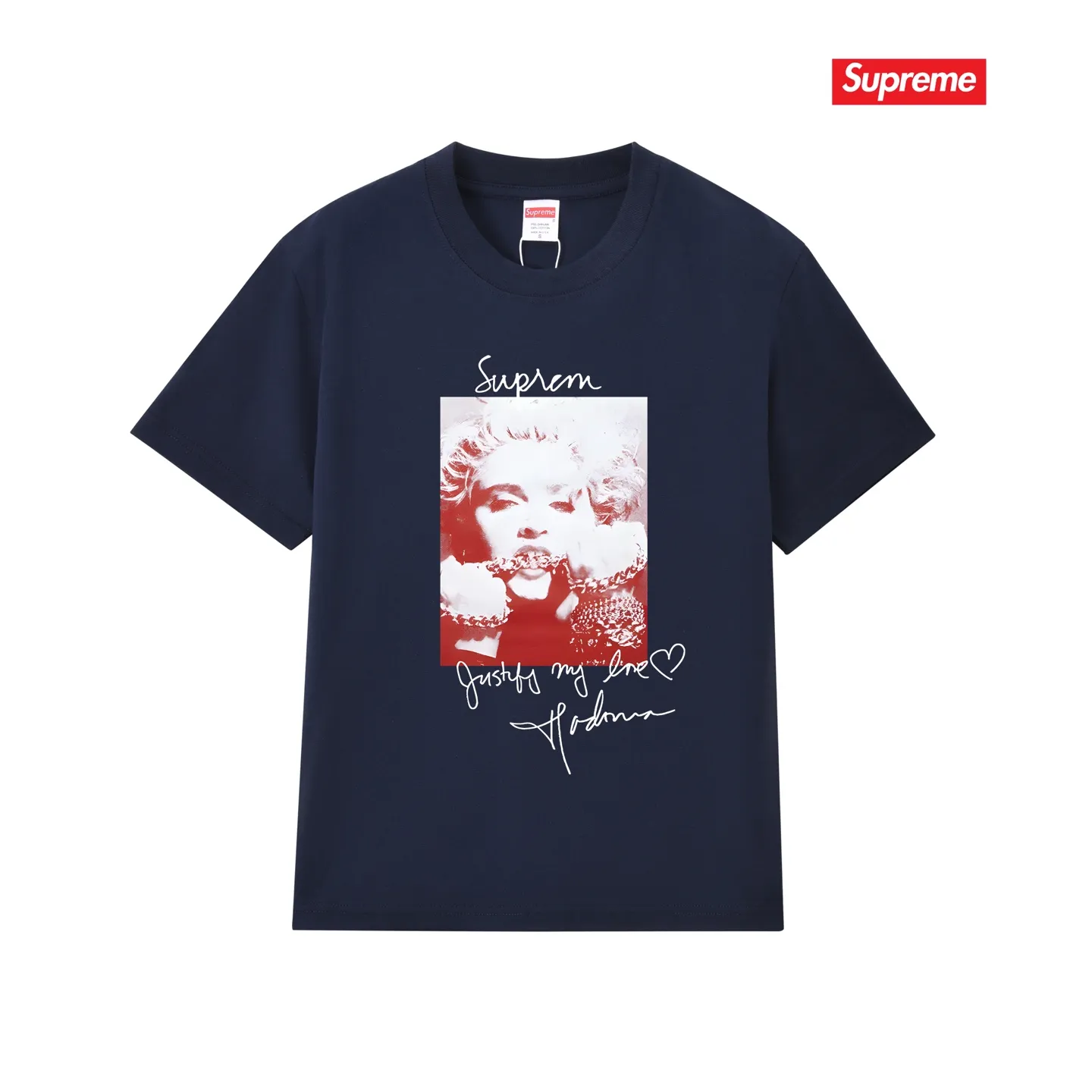 S206 P110💰 sup Pure cotton beauty brand half-sleeved men's and women's summer couple's base printed short-sleeved top T-shirt. Loose fit. Made of 260g combed cotton double yarn. All three standards are complete from fabric to accessories. ZP. Imported Matsui company's slurry printing will never crack. The whole piece is made of three-needle five-thread technology. The neckline-shoulder seam-sleeve seam is double-lined, which looks more three-dimensional and textured. The same process as the original version, classic version. Feel free to compare zp. The whole piece adopts three-needle five-thread craftsmanship (neckline-shoulder seam-sleeve seam double thread, which looks more three-dimensional and textured). It has the same craftsmanship as the original original, classic version. Color: black, white, light gray, pink, navy. Size: S M L XL XXL