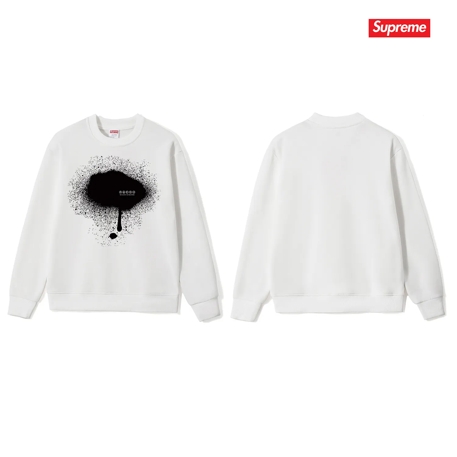 Style No. S1104 #terry p150💰 Velvet 160💰 Supreme co-branded SS23 Week6 TAG TEE slogan printed round neck sweatshirt Made of 400g large terry (drop shoulder large version) fabric, soft texture and no pilling Imported environmentally friendly printing glue The pattern is bright and three-dimensional Quality 💥Same style for men and women The upper body is trendy Color: black white gray Size: S M L XL XXL