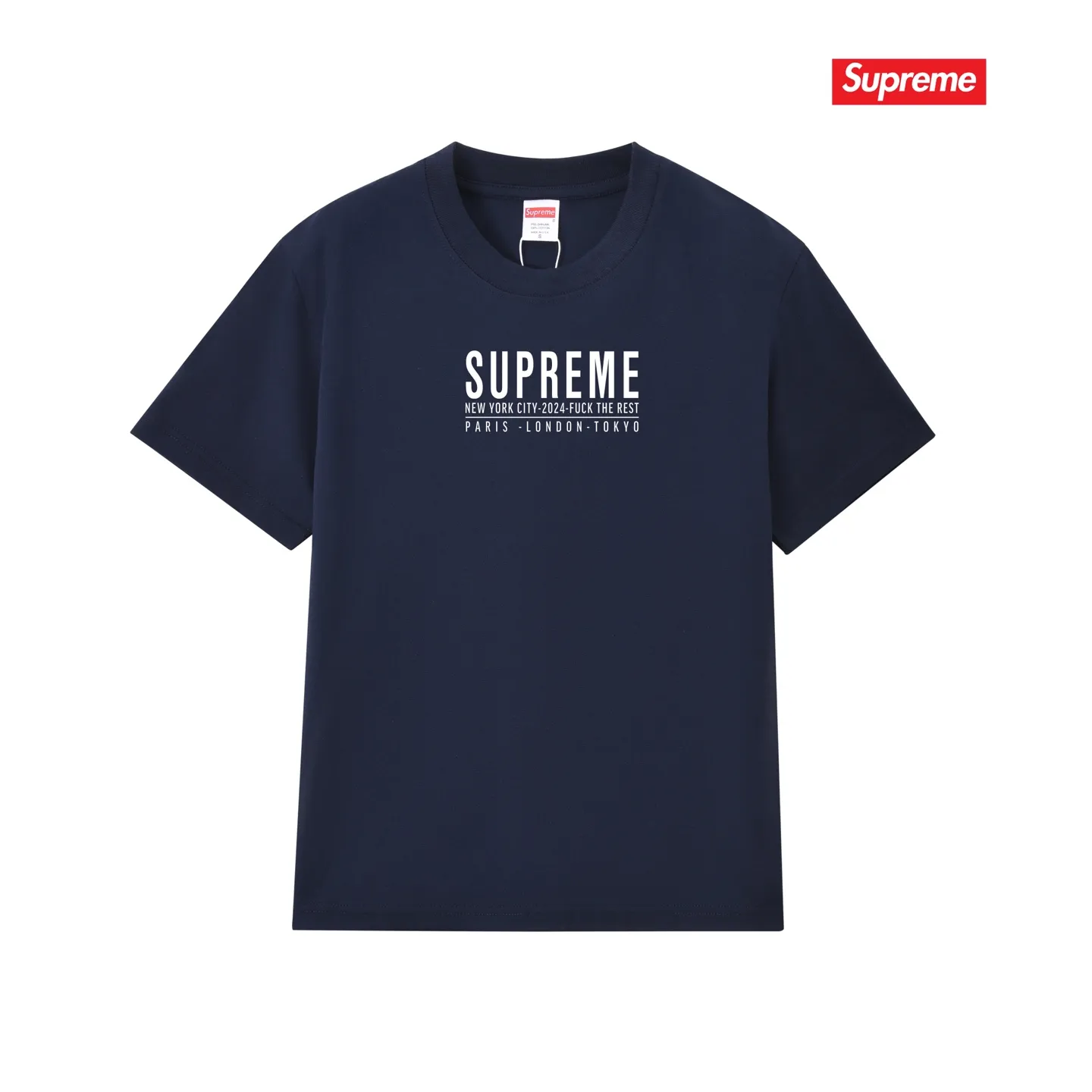S152 P110💰 Sup SS24 summer T-shirt. Logo letter print pattern on the chest. Casual short-sleeved T. Loose fit. Made of 260g combed cotton double yarn. From fabric to accessories, all three standards are complete and follow ZP. The slurry printing imported from Matsui Company will never crack. The whole piece adopts three-needle five-thread technology. The neckline-shoulder seam-sleeve seam is double-lined, which looks more three-dimensional and textured.) The same craftsmanship as the original version, classic version. Feel free to compare zp. The whole piece adopts three-needle five-thread craftsmanship (neckline-shoulder seam-sleeve seam double thread, which looks more three-dimensional and textured). It has the same craftsmanship as the original original, classic version. Color: black, white, light gray, navy blue, pink. Size: S M L XL XXL