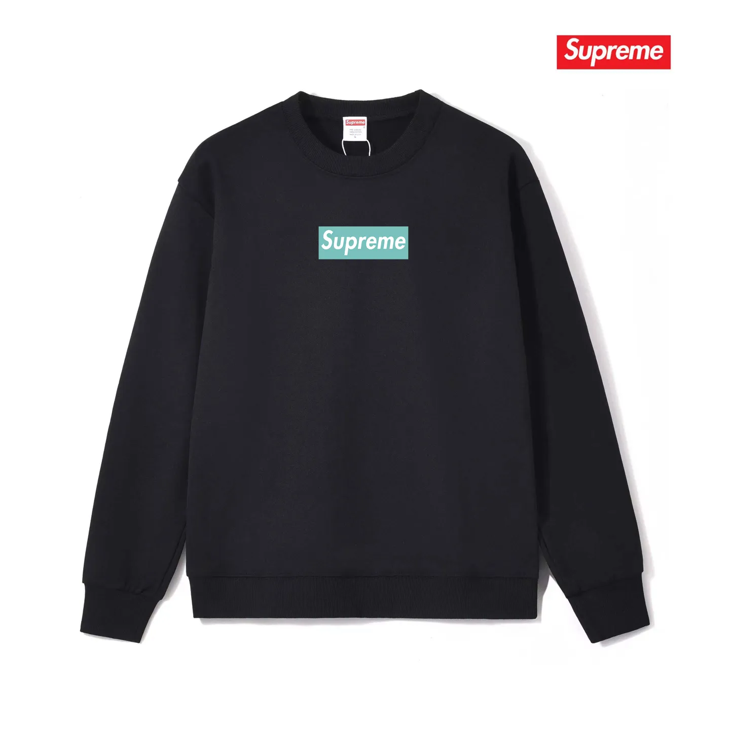 Style No. S1153 #terry p150💰 Plush 160💰 supreme FW23 Box co-branded round neck sweatshirt Made of 400 grams of large terry (drop shoulder large version) fabric, soft texture and no pilling Imported environmentally friendly printing glue The pattern is bright and three-dimensional Quality💥Same style for men and women The upper body is trendy Color: black white gray Size: S M L XL XXL