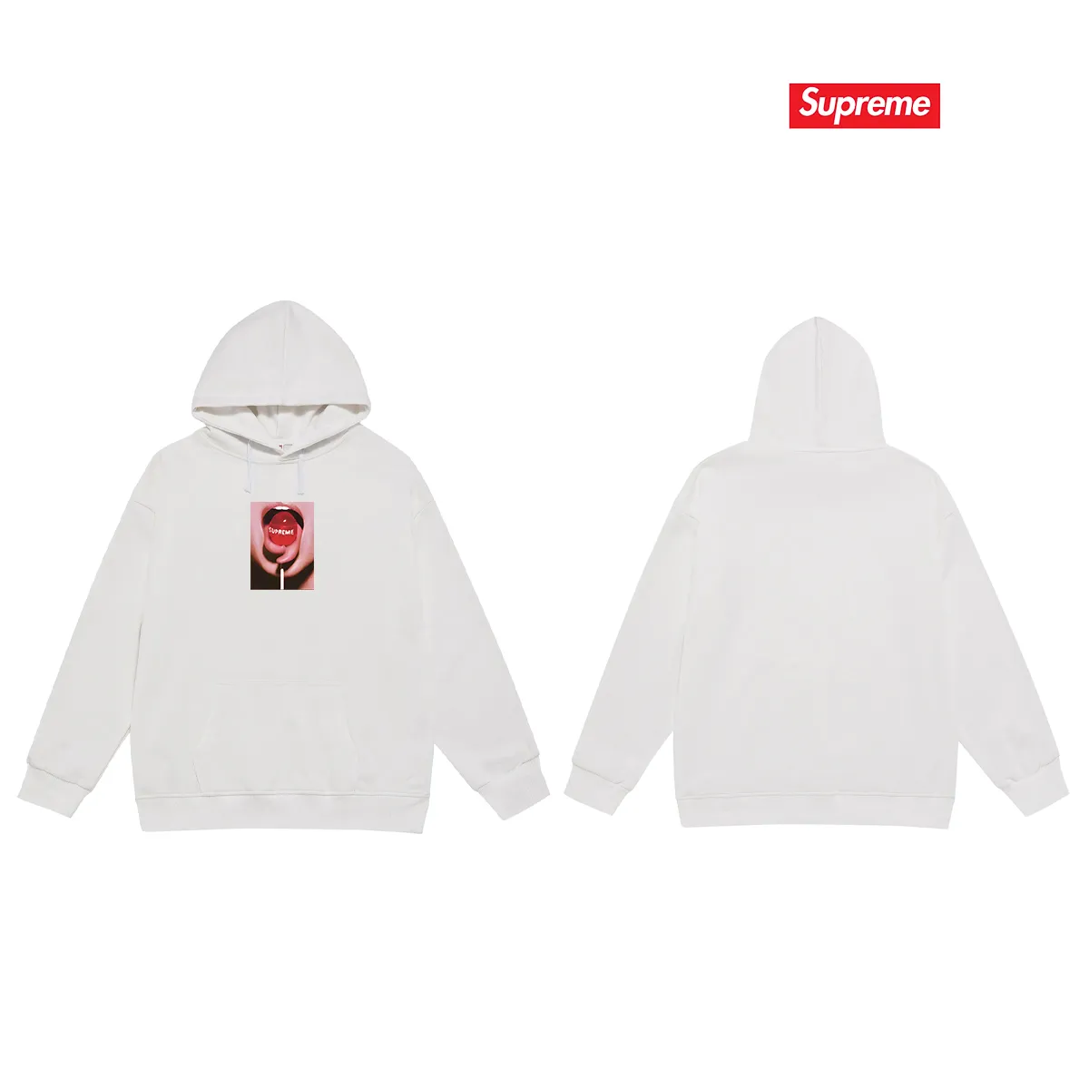 Style No. S2087 #terry P160💰 Velvet P170💰 Supreme FW24 WEEK1 Tera Patrick Tee Classic cotton printed hooded sweatshirt Made of 400g large terry 430g silver fox velvet (drop shoulder large version) fabric, soft texture and no pilling Imported environmentally friendly printing glue The pattern is bright and three-dimensional Quality 💥Same style for men and women The upper body is trendy Color: black white Gray Size: S M L XL XXL