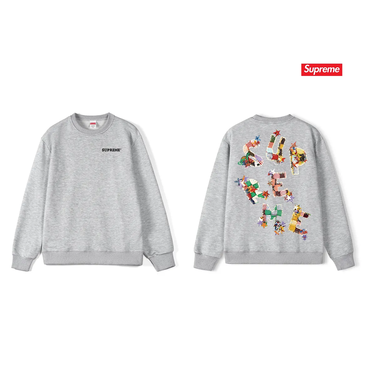 Style No. S1091 #terry p150💰 Velvet 160💰 Supreme SS24 WEEK1 letter printed round neck sweatshirt Made of 400g large terry (drop shoulder large version) fabric, soft texture and no pilling Imported environmentally friendly printing glue The pattern is bright and three-dimensional Quality 💥Same style for men and women The upper body is trendy Color: black white gray Size: S M L XL XXL