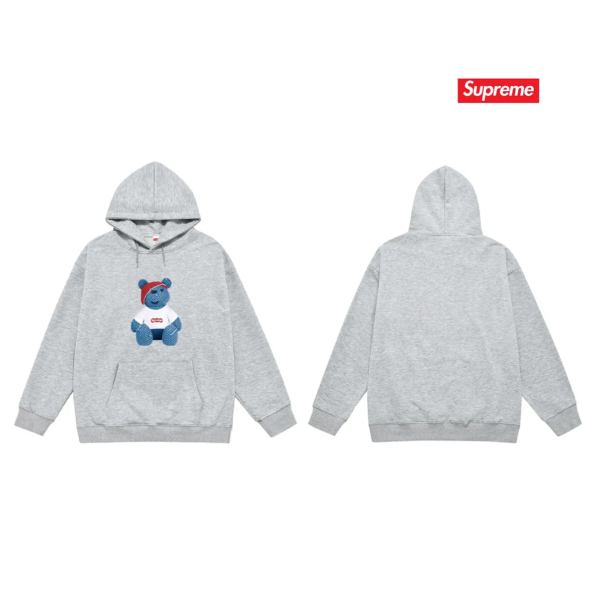 Style No. S2197 #terry P160💰 Velvet P170💰 Supreme's new short-sleeved colorful letter cupid cat hooded sweatshirt. Made of 400g large terry 430g silver fox velvet (drop shoulder large version) fabric. The texture is soft and non-pilling. Imported environmentally friendly printing glue. The pattern is bright and three-dimensional. Quality 💥Same style for men and women. The upper body is trendy. Color: black white gray Size: S M L XL XXL