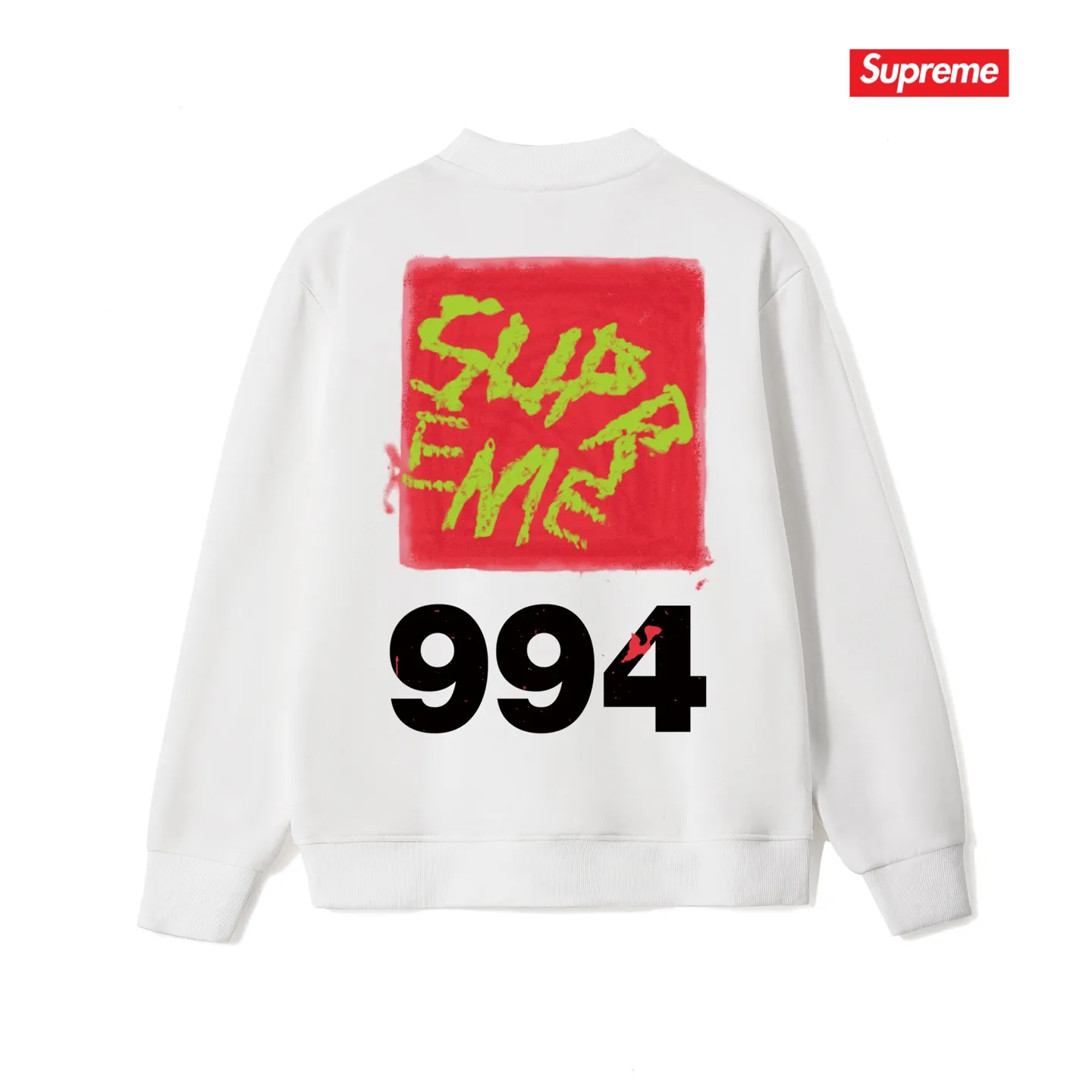 Style No. S1241 #terry p150💰 Velvet 160💰 Supreme SS24 Spring T-shirt series WEEK9 PAI NTTEE back printed round neck sweatshirt Made of 400 grams of large terry (drop shoulder large version) fabric, soft texture and no pilling Imported environmentally friendly printing glue The pattern is bright and three-dimensional Quality 💥Same style for men and women The upper body is trendy Color: black white gray Size: S M L XL XXL