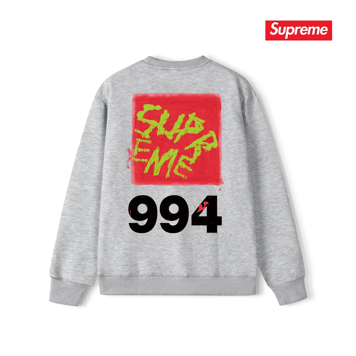 Style No. S1241 #terry p150💰 Velvet 160💰 Supreme SS24 Spring T-shirt series WEEK9 PAI NTTEE back printed round neck sweatshirt Made of 400 grams of large terry (drop shoulder large version) fabric, soft texture and no pilling Imported environmentally friendly printing glue The pattern is bright and three-dimensional Quality 💥Same style for men and women The upper body is trendy Color: black white gray Size: S M L XL XXL