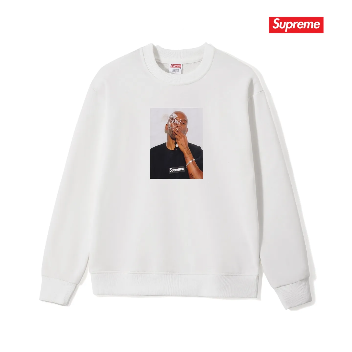 Style No. S1172 #terry p150💰 Velvet 160💰 Sup SS25 WEEK18SummerTee Dean Blunt character print round neck sweatshirt Made of 400 grams of large terry (drop shoulder large version) fabric, soft texture and no pilling Imported environmentally friendly printing glue The pattern is bright and three-dimensional Quality💥Same style for men and women The upper body is trendy Color: black white gray Size: S M L XL XXL
