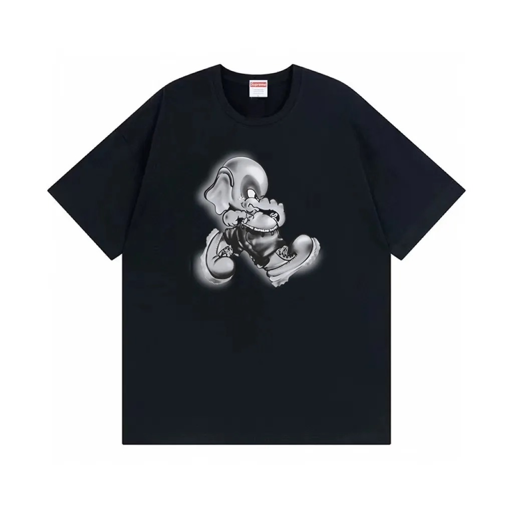 #S109 p110💰 Supreme FW22 Week1ElephantTee printing, loose version, using 260 grams of combed cotton double yarn, all three standards from fabrics to accessories are complete and follow ZP. The slurry printing imported from Matsui Company will never crack. The whole piece adopts three-needle five-thread technology. The neckline-shoulder seam-sleeve seam is double-lined, which looks more three-dimensional and textured. The same process as the original version, classic version Feel free to compare zp The whole piece adopts three-needle five-thread craftsmanship (neckline-shoulder seam-sleeve seam double thread, which looks more three-dimensional and textured) and the same craftsmanship as the original original, classic version Color: White Black Dark Green Gray Brown Red Size: S M L XL XXL