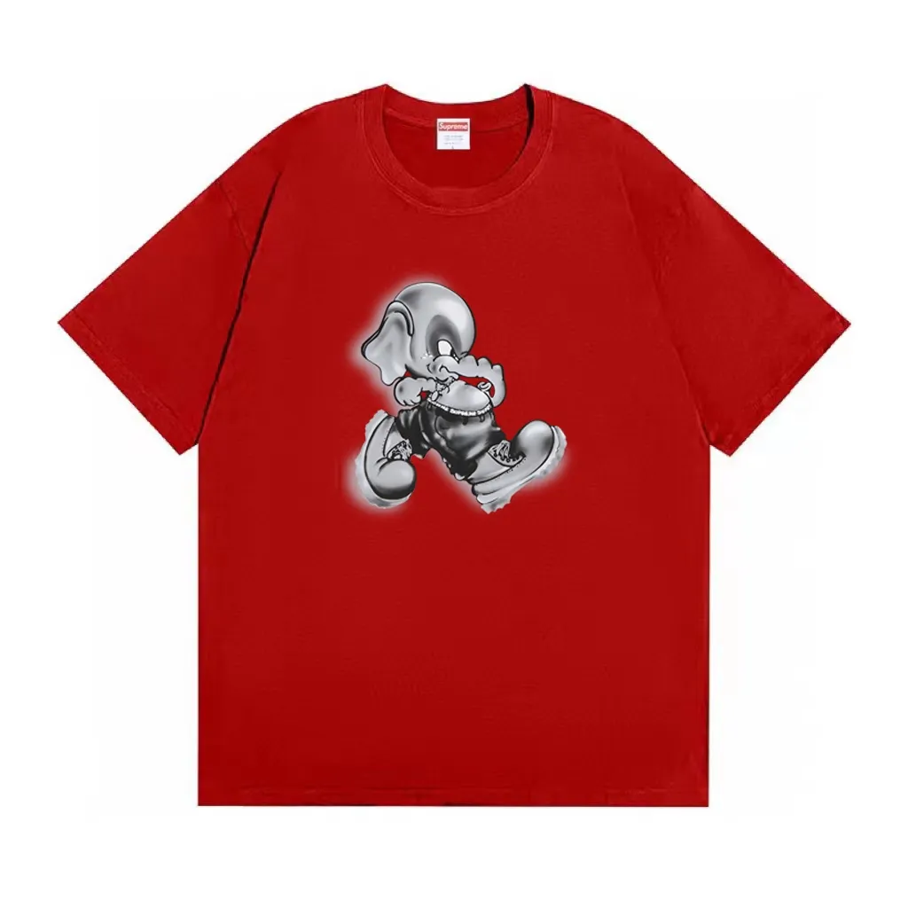 #S109 p110💰 Supreme FW22 Week1ElephantTee printing, loose version, using 260 grams of combed cotton double yarn, all three standards from fabrics to accessories are complete and follow ZP. The slurry printing imported from Matsui Company will never crack. The whole piece adopts three-needle five-thread technology. The neckline-shoulder seam-sleeve seam is double-lined, which looks more three-dimensional and textured. The same process as the original version, classic version Feel free to compare zp The whole piece adopts three-needle five-thread craftsmanship (neckline-shoulder seam-sleeve seam double thread, which looks more three-dimensional and textured) and the same craftsmanship as the original original, classic version Color: White Black Dark Green Gray Brown Red Size: S M L XL XXL