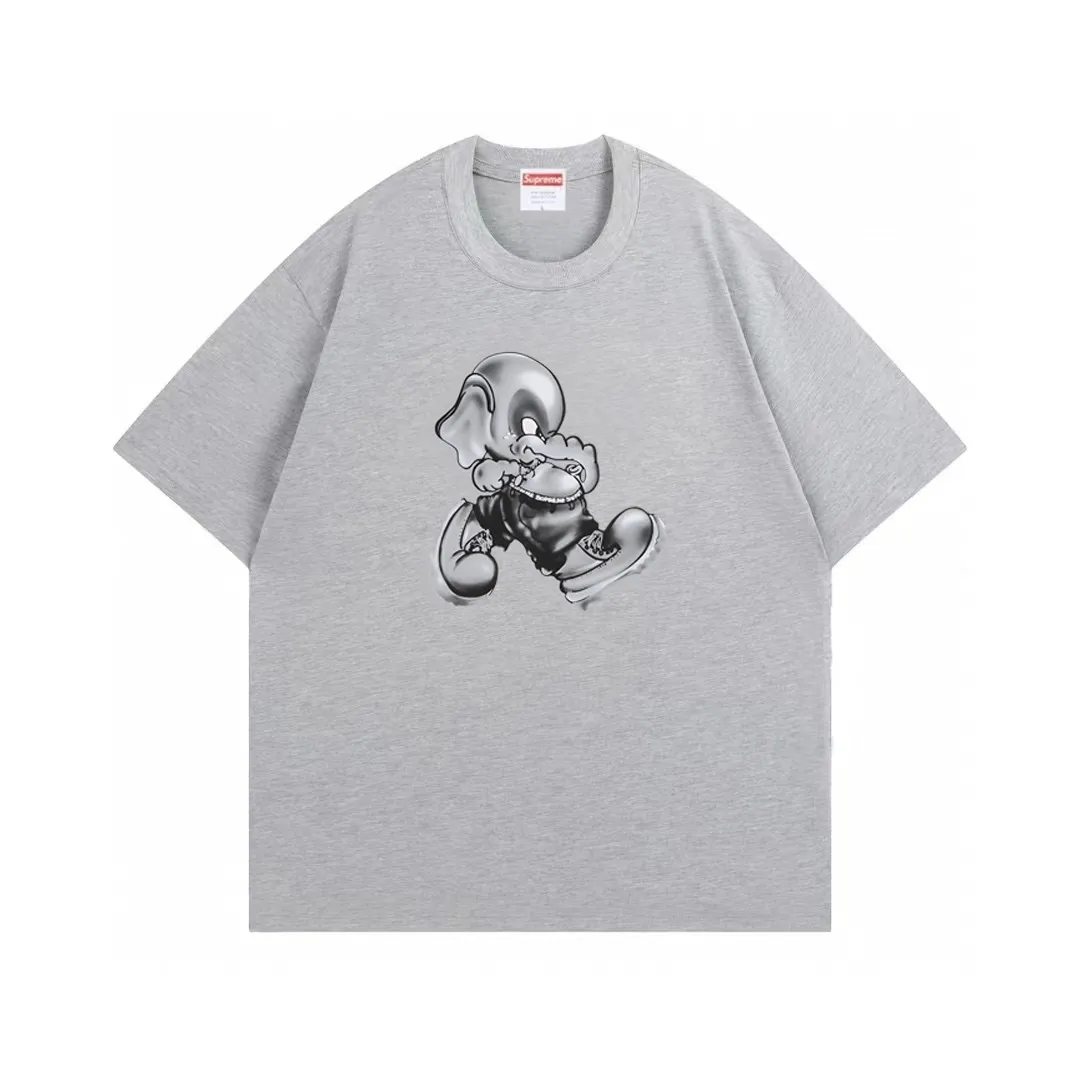 #S109 p110💰 Supreme FW22 Week1ElephantTee printing, loose version, using 260 grams of combed cotton double yarn, all three standards from fabrics to accessories are complete and follow ZP. The slurry printing imported from Matsui Company will never crack. The whole piece adopts three-needle five-thread technology. The neckline-shoulder seam-sleeve seam is double-lined, which looks more three-dimensional and textured. The same process as the original version, classic version Feel free to compare zp The whole piece adopts three-needle five-thread craftsmanship (neckline-shoulder seam-sleeve seam double thread, which looks more three-dimensional and textured) and the same craftsmanship as the original original, classic version Color: White Black Dark Green Gray Brown Red Size: S M L XL XXL
