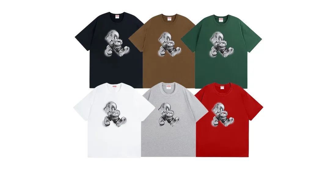 #S109 p110💰 Supreme FW22 Week1ElephantTee printing, loose version, using 260 grams of combed cotton double yarn, all three standards from fabrics to accessories are complete and follow ZP. The slurry printing imported from Matsui Company will never crack. The whole piece adopts three-needle five-thread technology. The neckline-shoulder seam-sleeve seam is double-lined, which looks more three-dimensional and textured. The same process as the original version, classic version Feel free to compare zp The whole piece adopts three-needle five-thread craftsmanship (neckline-shoulder seam-sleeve seam double thread, which looks more three-dimensional and textured) and the same craftsmanship as the original original, classic version Color: White Black Dark Green Gray Brown Red Size: S M L XL XXL