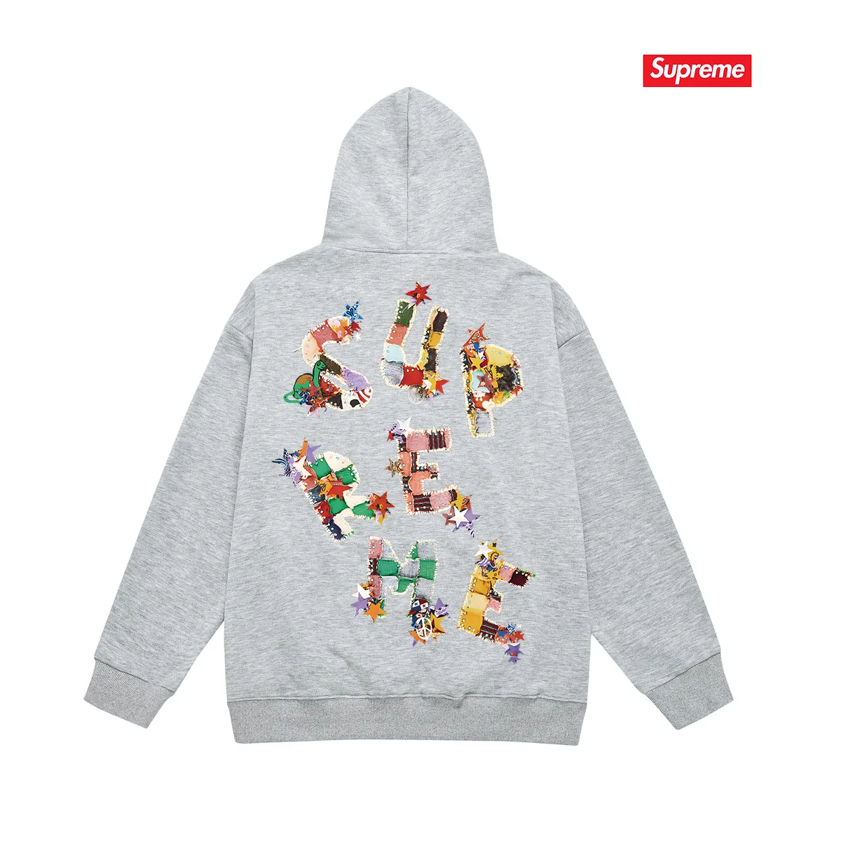 Style No. S2091 #terry P160💰 Velvet P170💰 Supreme SS24 WEEK1 letter printed hooded sweatshirt Made of 400g large terry 430g silver fox velvet (drop shoulder large version) fabric, soft texture and no pilling Imported environmentally friendly printing glue The pattern is bright and three-dimensional Quality 💥Same style for men and women The upper body is trendy Color: black white gray Size: S M L XL XXL