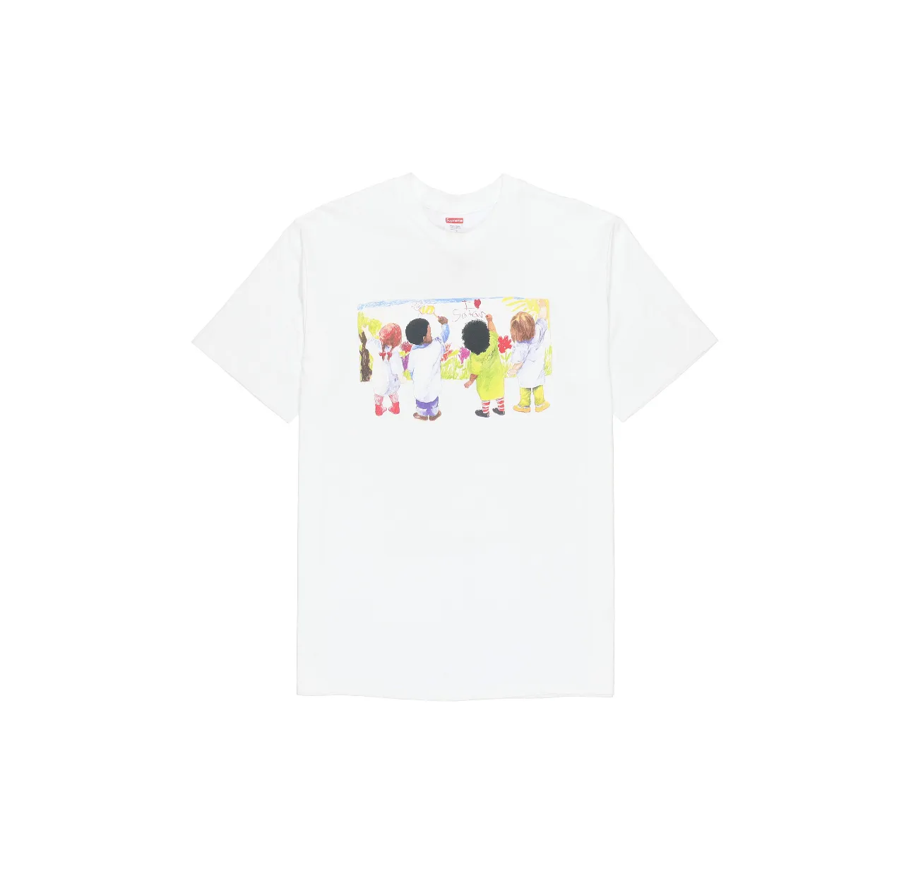 #S90 P110💰 Supreme SS19 Kids Tee Back Children's graffiti round neck short-sleeved T-shirt, same style for men and women. Made of 260g combed cotton double yarn. From fabric to accessories, all three standards are complete and follow ZP. Imported Matsui company's slurry printing will never crack. The whole piece is made of three-needle five-thread technology. The neckline-shoulder seam-sleeve seam is double-lined, which looks more three-dimensional and textured. The same process as the original version, classic version Feel free to compare zp The whole piece adopts three-needle five-thread craftsmanship (neckline-shoulder seam-sleeve seam double thread, looks more three-dimensional and textured) and the same craftsmanship as the original original, classic version Color: black, white, gray, navy Size: S M L XL XXL