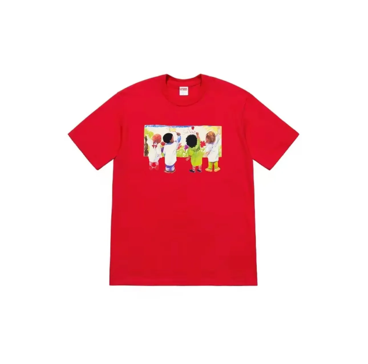 #S90 P110💰 Supreme SS19 Kids Tee Back Children's graffiti round neck short-sleeved T-shirt, same style for men and women. Made of 260g combed cotton double yarn. From fabric to accessories, all three standards are complete and follow ZP. Imported Matsui company's slurry printing will never crack. The whole piece is made of three-needle five-thread technology. The neckline-shoulder seam-sleeve seam is double-lined, which looks more three-dimensional and textured. The same process as the original version, classic version Feel free to compare zp The whole piece adopts three-needle five-thread craftsmanship (neckline-shoulder seam-sleeve seam double thread, looks more three-dimensional and textured) and the same craftsmanship as the original original, classic version Color: black, white, gray, navy Size: S M L XL XXL