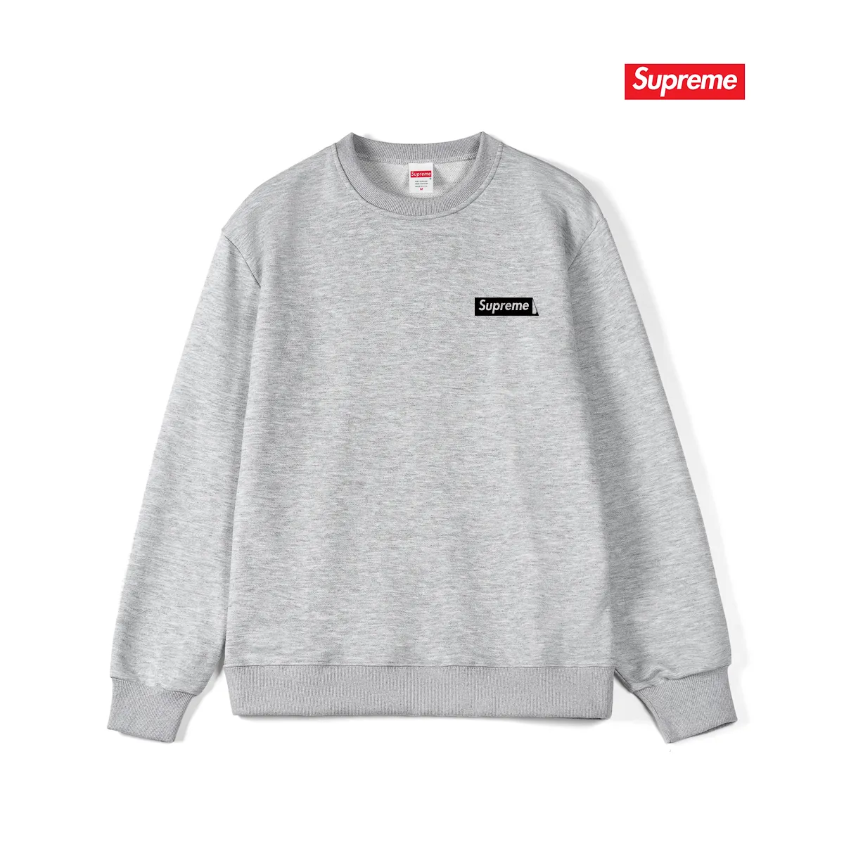 Style No. S1243 #terry p150💰 Velvet 160💰 Supreme Week 17 No More Shit Tee round neck sweatshirt Made of 400g large terry (drop shoulder large version) fabric, soft texture and no pilling Imported environmentally friendly printing glue The pattern is bright and three-dimensional Quality 💥Same style for men and women The upper body is trendy Color: black white gray Size: S M L XL XXL
