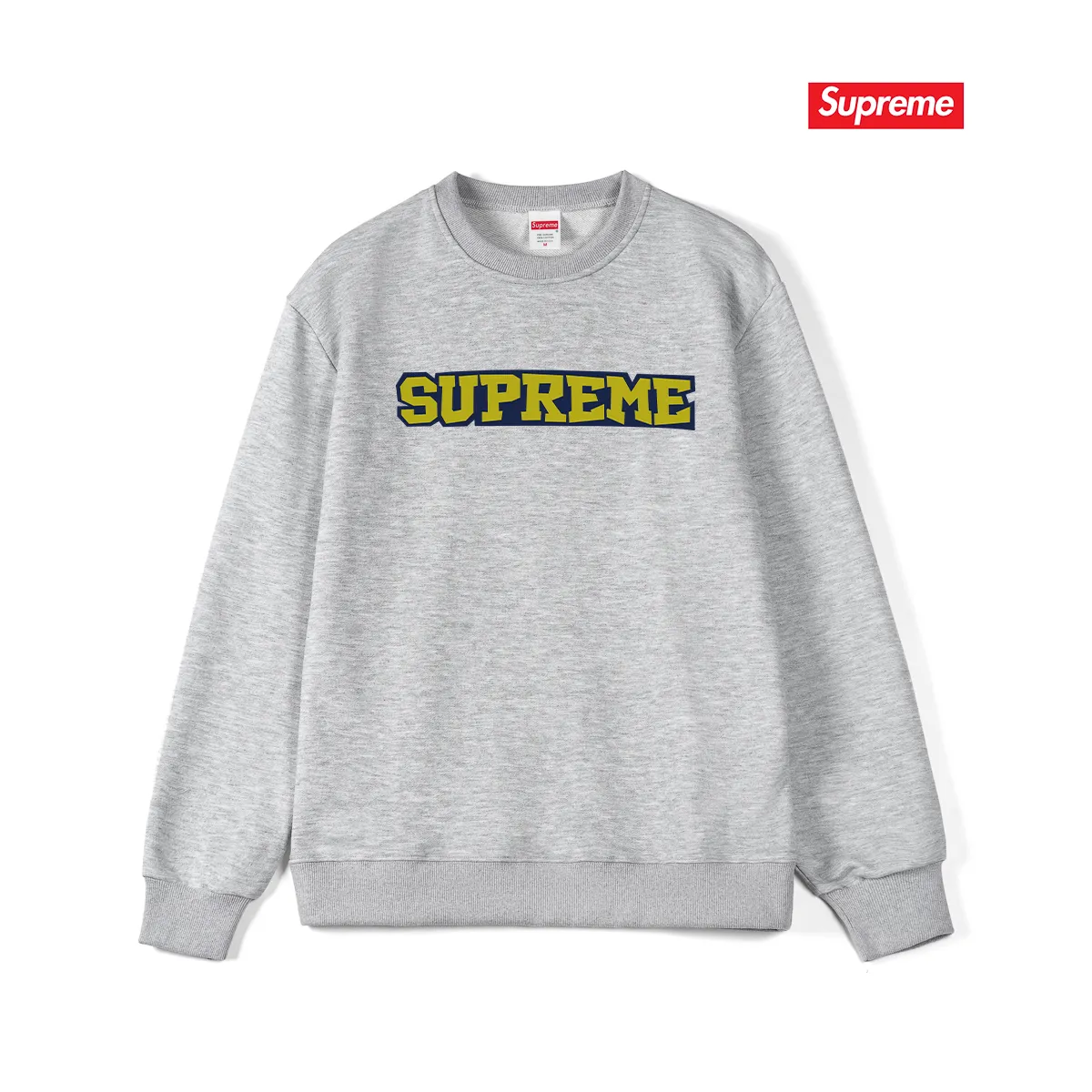 Style No. S1230 #terry p150💰 Velvet 160💰 Supreme 25SS Satin Applique S/S Top printed LOGO round neck sweatshirt Made of 400 grams of large terry (drop shoulder large version) fabric, soft texture and no pilling Imported environmentally friendly printing glue The pattern is bright and three-dimensional Quality💥Same style for men and women The upper body is trendy Color: black white gray Size: S M L XL XXL