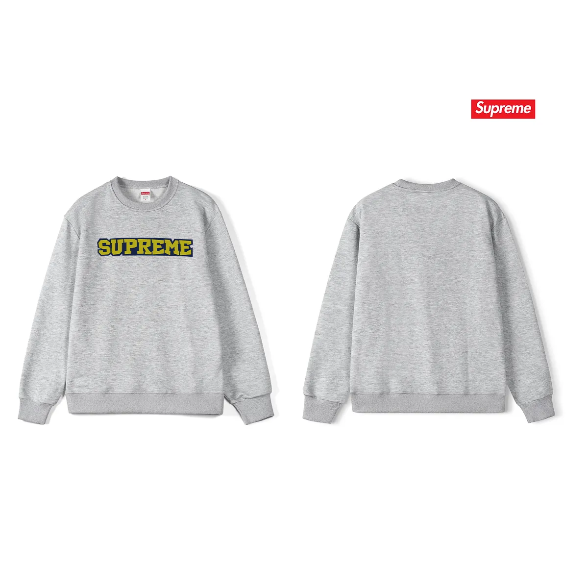 Style No. S1230 #terry p150💰 Velvet 160💰 Supreme 25SS Satin Applique S/S Top printed LOGO round neck sweatshirt Made of 400 grams of large terry (drop shoulder large version) fabric, soft texture and no pilling Imported environmentally friendly printing glue The pattern is bright and three-dimensional Quality💥Same style for men and women The upper body is trendy Color: black white gray Size: S M L XL XXL