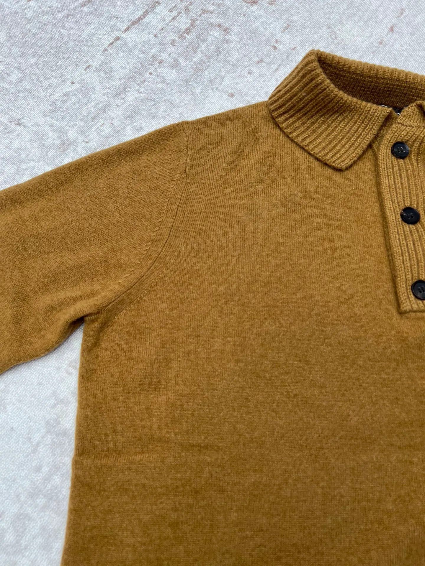 🅿️620 Zegna 25ss new solid color knitted POLO shirt brown high version code number: S.ML.XL.