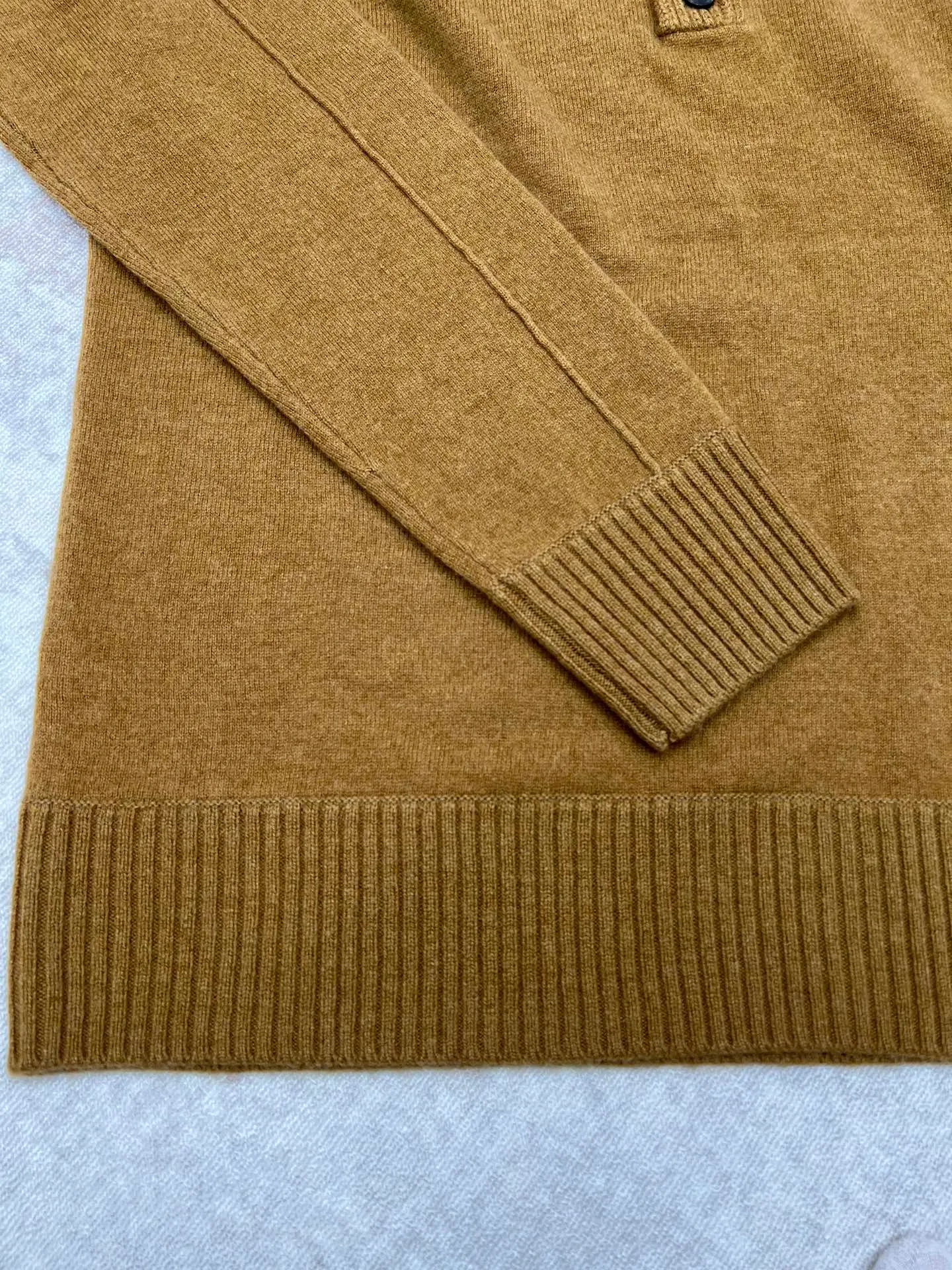 🅿️620 Zegna 25ss new solid color knitted POLO shirt brown high version code number: S.ML.XL.