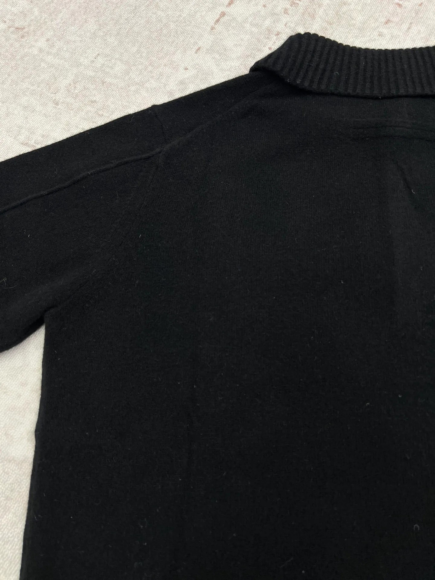 🅿️620 Zegna 25ss new solid color knitted POLO shirt black high version code number: S.ML.XL.
