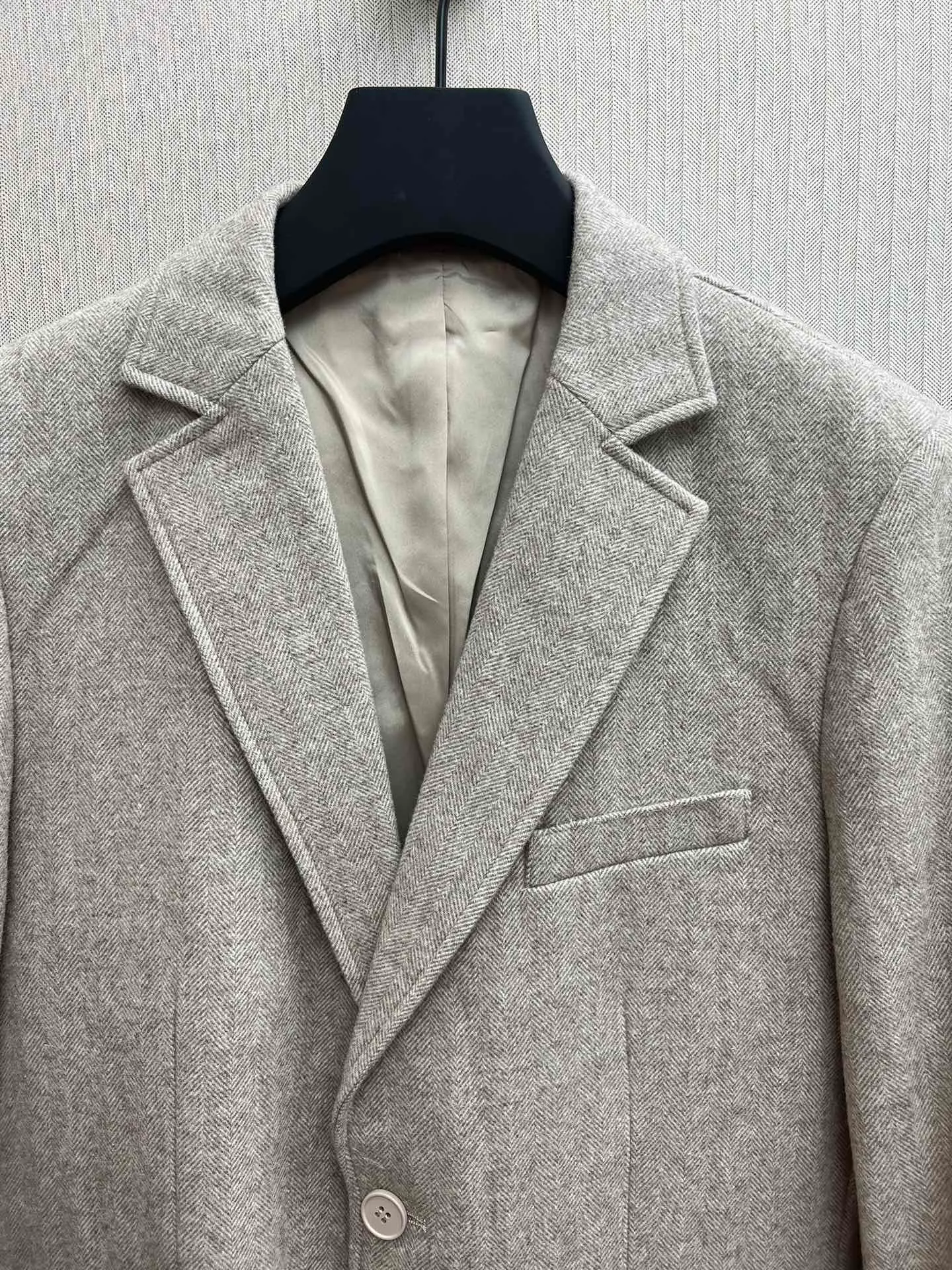 🅿️1140 Ermenegildo Zegna 25ss new autumn and winter men's small waist pocket design herringbone wool blend two-button business casual blazer Size: M.L.XL.XXL.XXXL.