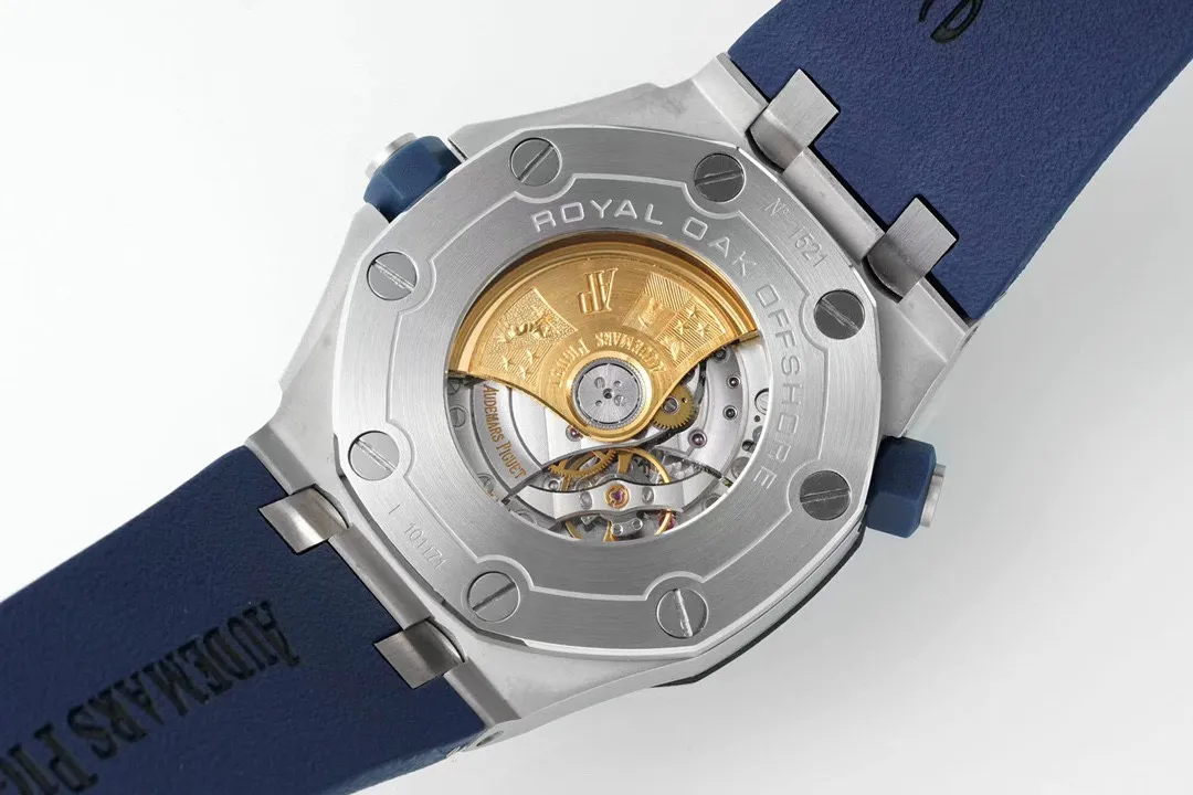 【High-end replica】💰1160! 【Top Replica】💰Private chat! Audemars Piguet 15710 Diving King! 3120 integrated movement, creating the strongest replica both internally and externally. 1. The case is polished multiple times to match the edges and corners, so that the material feels consistent; 2. The strongest movement plywood is polished, with a special 18K rose gold automatic support color; 3. The most user-friendly removable head buffer area to ensure that it matches the original design; 4. The most three-dimensional and neat "biscuit texture" on the disk is guaranteed to be exactly the same as the original: 5. The most lasting luminous light and the most accurate internal scale, IPF hits the point directly. 6. Adopt the original and consistent assembly structure to achieve uniformity in every detail! 7. The closest to the original pointer, with sharp and neat cut surfaces without burrs; 8. The closest to the original calendar magnifying glass, the most transparent on the market; 9. The strongest sapphire mirror, transparent to the senses, and coated with anti-vertigo anti-reflection coating; The most important movement: using the integrated AP.CAL.3120 movement, with stable functions, the same 41-hour power reserve as the original, and the same appearance! The King of Diving is back!