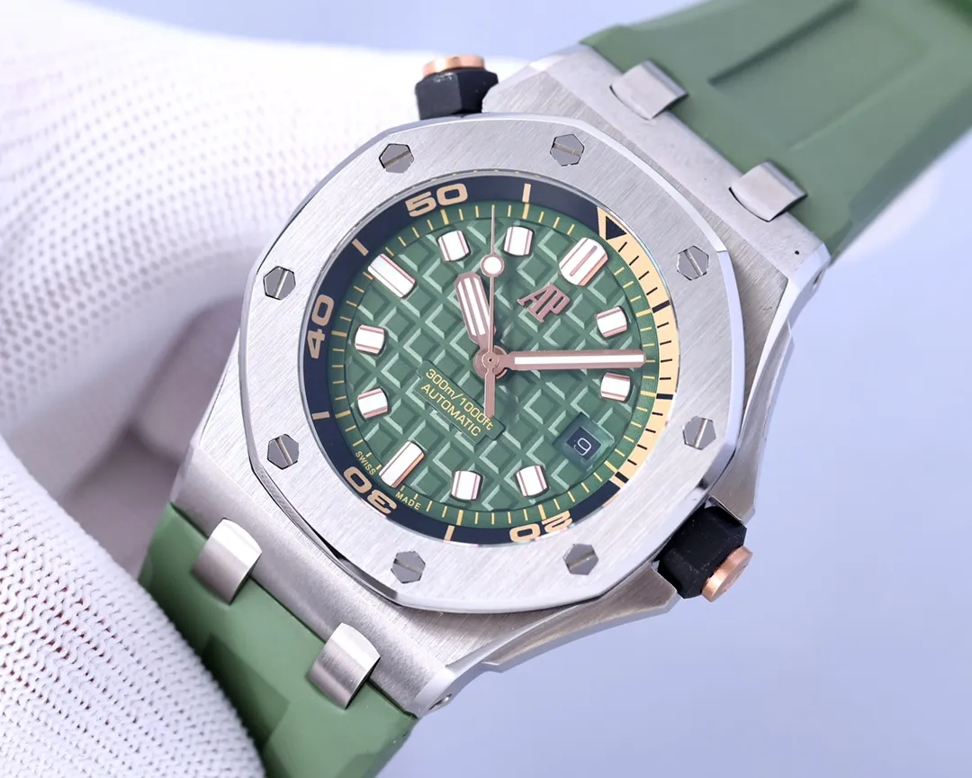 【Top replica】💰3300! Audemars Piguet 15710ST.OO.A002CA.01 Royal Oak Offshore Men's Mechanical Watch Size 42MM14MM Equipped with replica original Cal.3120 fully automatic mechanical movement (top-level Swiss 7750 movement) anti-glare treated sapphire crystal glass Imported 316 stainless steel case with imported rubber strap (first-layer calfskin) original pin buckle People-friendly version, super high quality, super A workmanship, not ordinary goods in the market, good value for money, a must-have artifact for tough guys. After multiple processes of polishing and frosting, the unique octagonal bezel finally expresses sharp and angular lines. Audemars Piguet's entry-level watch is highly recommended! ! ! It took a long time to present the most exquisite watches to all watch lovers, and a pair of original straps will be given as a random gift 🔥Top products, high quality products constantly🔥