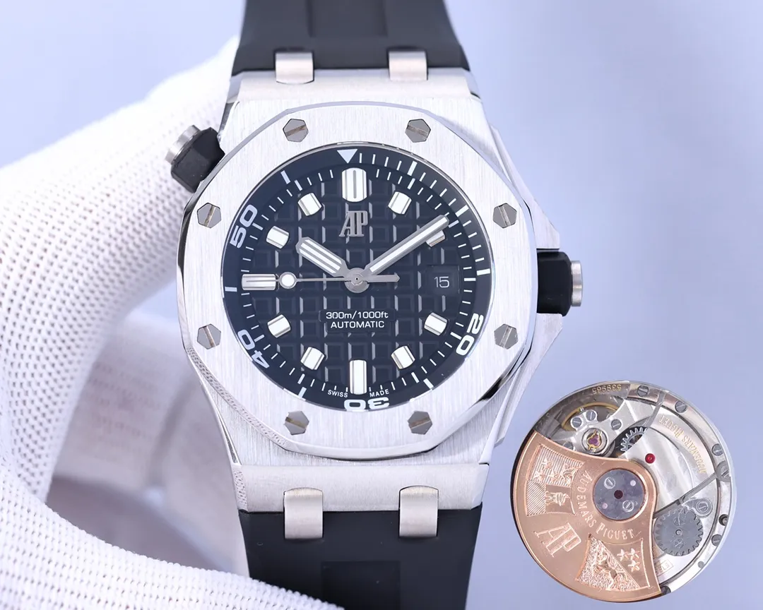 【Top replica】💰3300! Audemars Piguet 15710ST.OO.A002CA.01 Royal Oak Offshore Men's Mechanical Watch Size 42MM14MM Equipped with replica original Cal.3120 fully automatic mechanical movement (top-level Swiss 7750 movement) anti-glare treated sapphire crystal glass Imported 316 stainless steel case with imported rubber strap (first-layer calfskin) original pin buckle People-friendly version, super high quality, super A workmanship, not ordinary goods in the market, good value for money, a must-have artifact for tough guys. After multiple processes of polishing and frosting, the unique octagonal bezel finally expresses sharp and angular lines. Audemars Piguet's entry-level watch is highly recommended! ! ! It took a long time to present the most exquisite watches to all watch lovers, and a pair of original straps will be given as a random gift 🔥Top products, high quality products constantly🔥