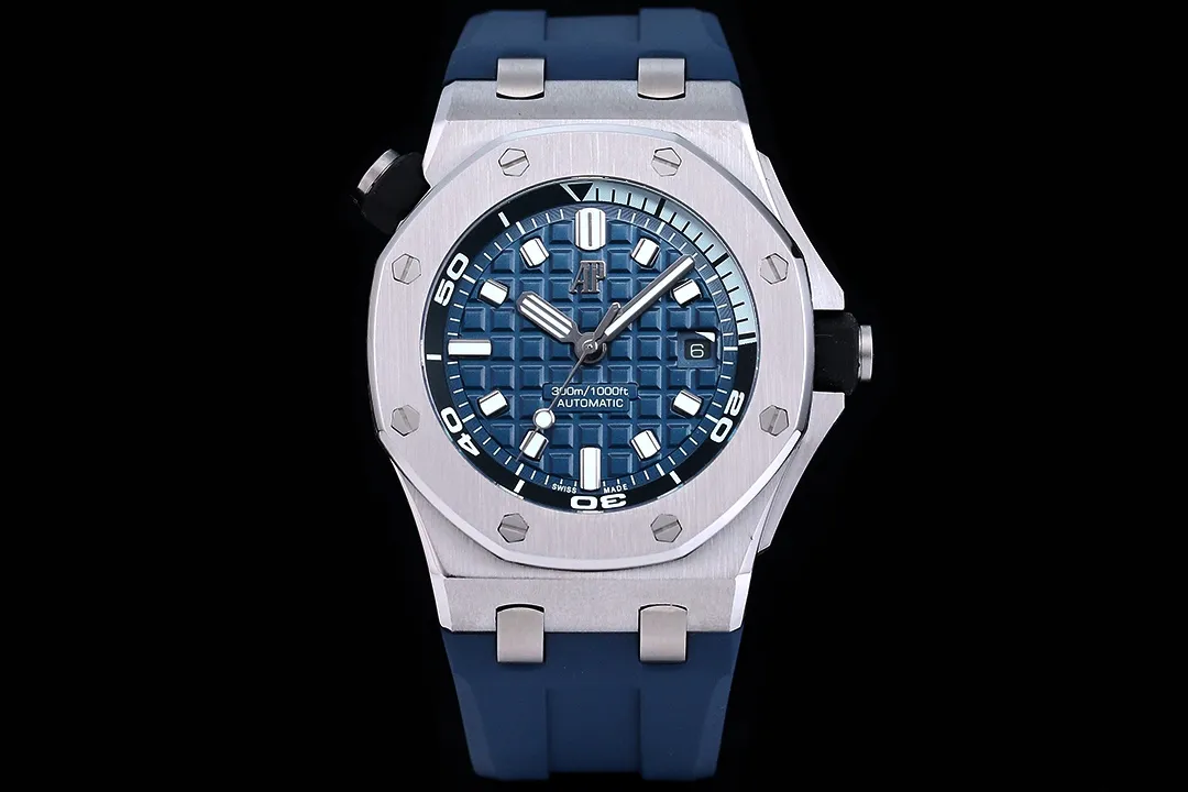 【Top replica】💰3300! Audemars Piguet 15710ST.OO.A002CA.01 Royal Oak Offshore Men's Mechanical Watch Size 42MM14MM Equipped with replica original Cal.3120 fully automatic mechanical movement (top-level Swiss 7750 movement) anti-glare treated sapphire crystal glass Imported 316 stainless steel case with imported rubber strap (first-layer calfskin) original pin buckle People-friendly version, super high quality, super A workmanship, not ordinary goods in the market, good value for money, a must-have artifact for tough guys. After multiple processes of polishing and frosting, the unique octagonal bezel finally expresses sharp and angular lines. Audemars Piguet's entry-level watch is highly recommended! ! ! It took a long time to present the most exquisite watches to all watch lovers, and a pair of original straps will be given as a random gift 🔥Top products, high quality products constantly🔥