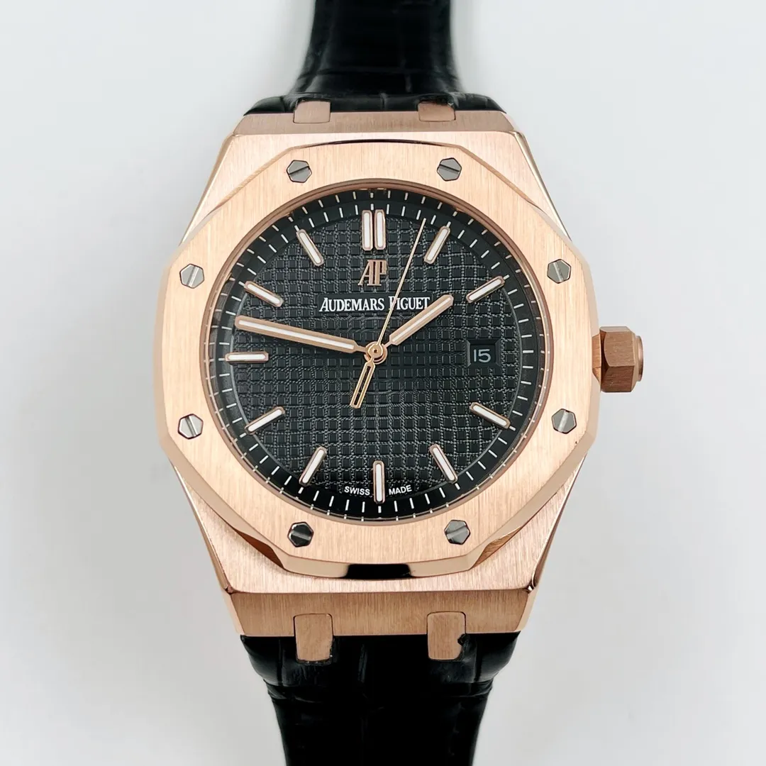 【High-end replica】💰1280! Audemars Piguet - AUDEMARS PIGUET Royal Oak series (extremely noble and wise work) wrist beauty style type imported fully automatic mechanical movement 316l stainless steel case wear-resistant sapphire glass mirror imported cowhide strap with original buckle to fit the wrist case size diameter 42 mm thickness 11.6 mm excellence and wisdom style noble and generous aristocratic style